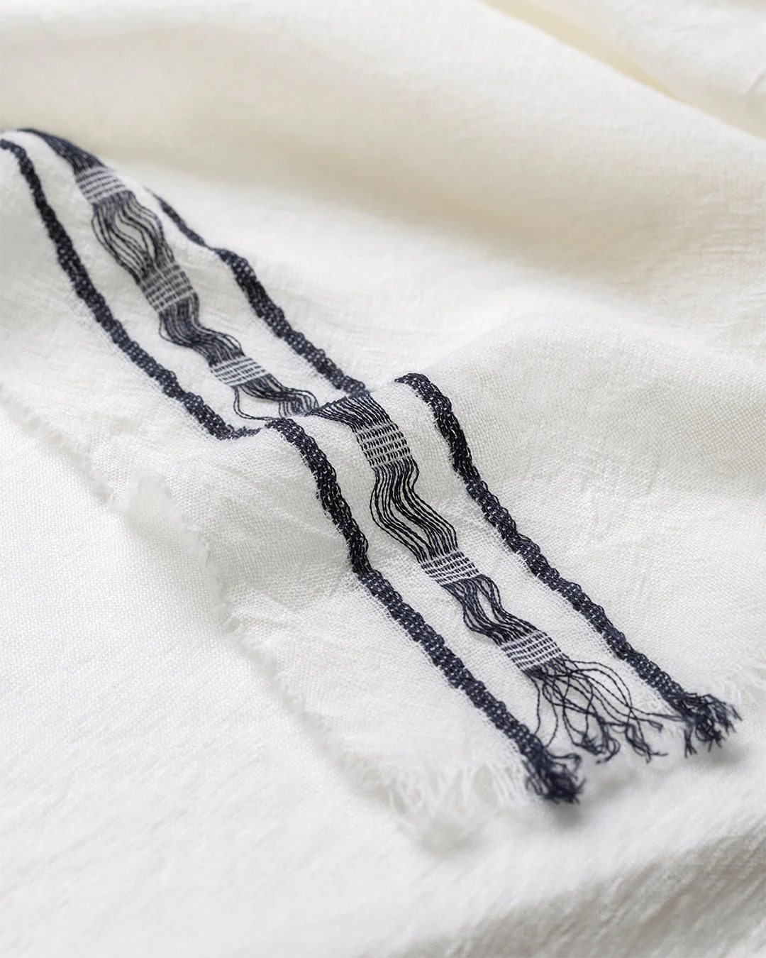 Cyrus Float Edge White Scarf - Image 2