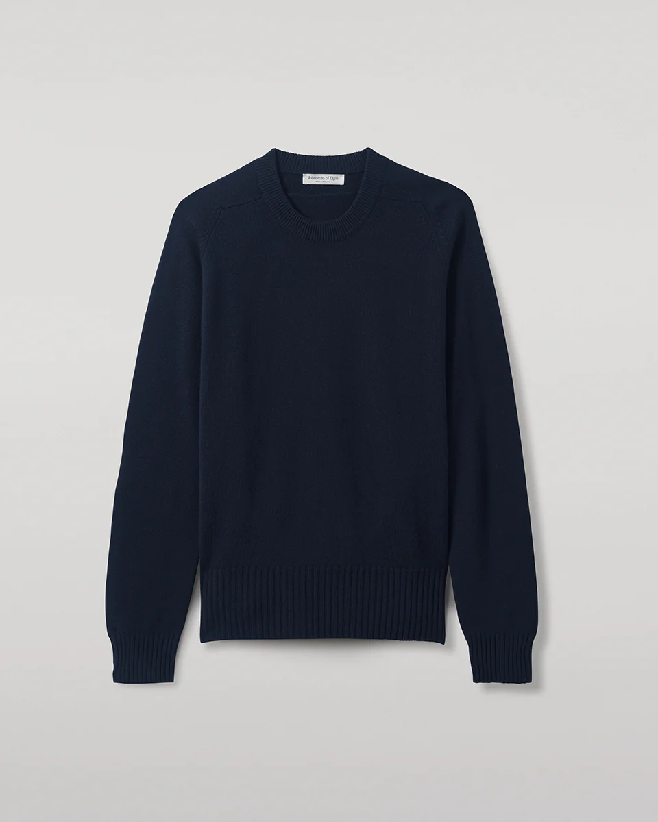 Superfine Merino Relaxed Dark Navy Jumper - Image 2