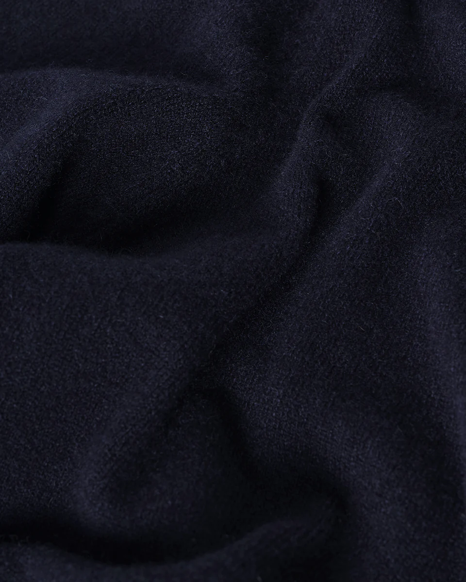 Dark Navy Cashmere Trousers - Image 6