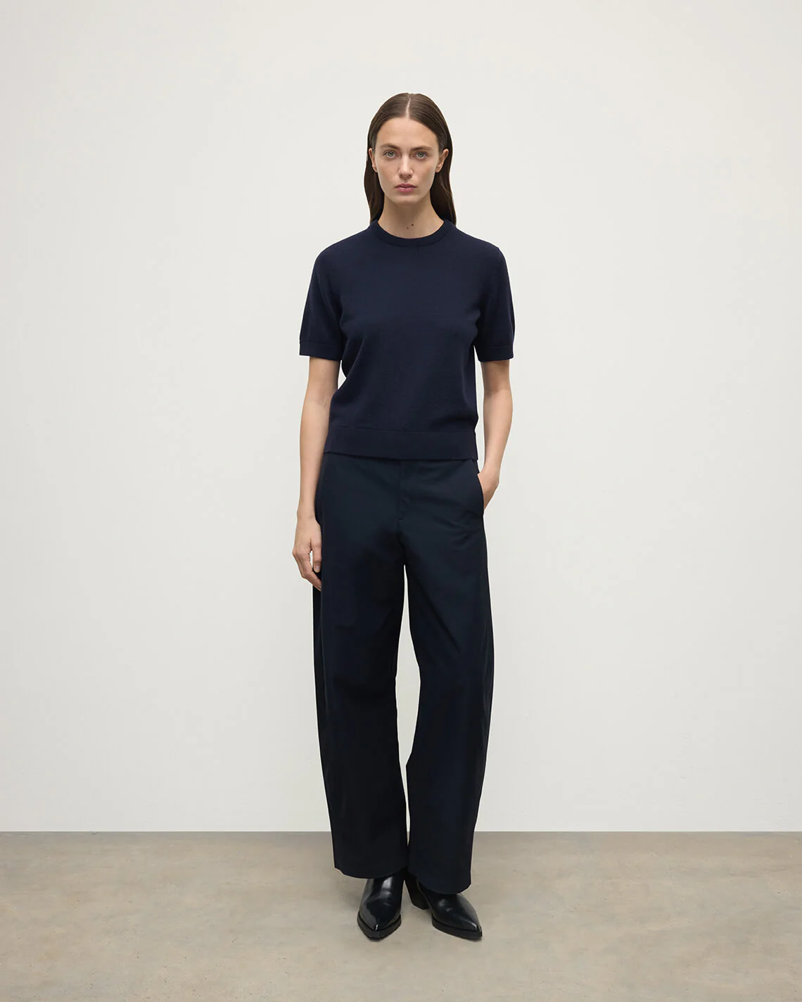 Classic Cashmere Dark Navy T-shirt