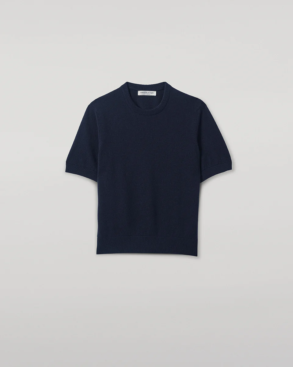 Classic Cashmere Dark Navy T-shirt - Image 2