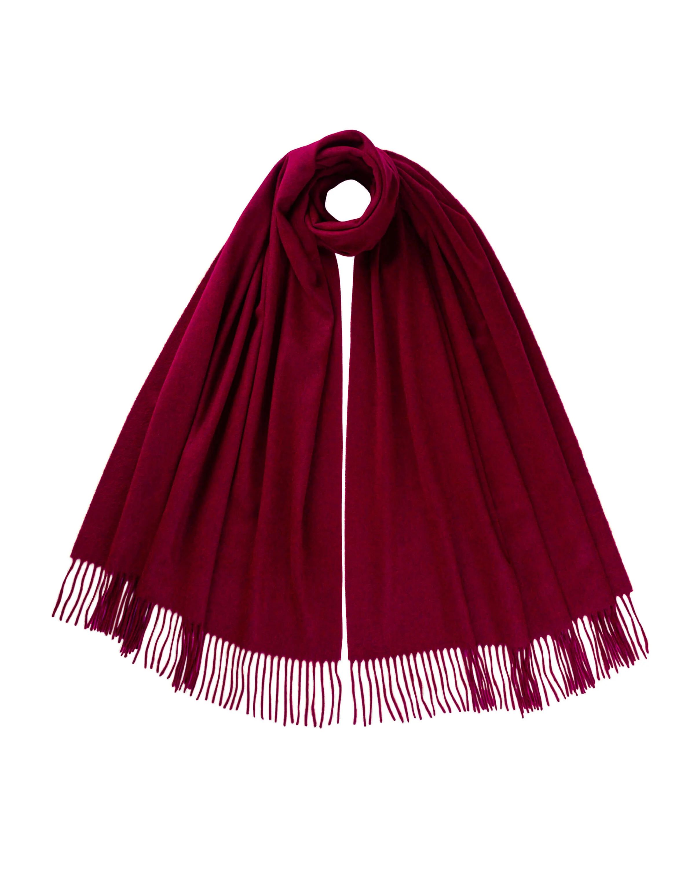 Dark Red Cashmere Stole