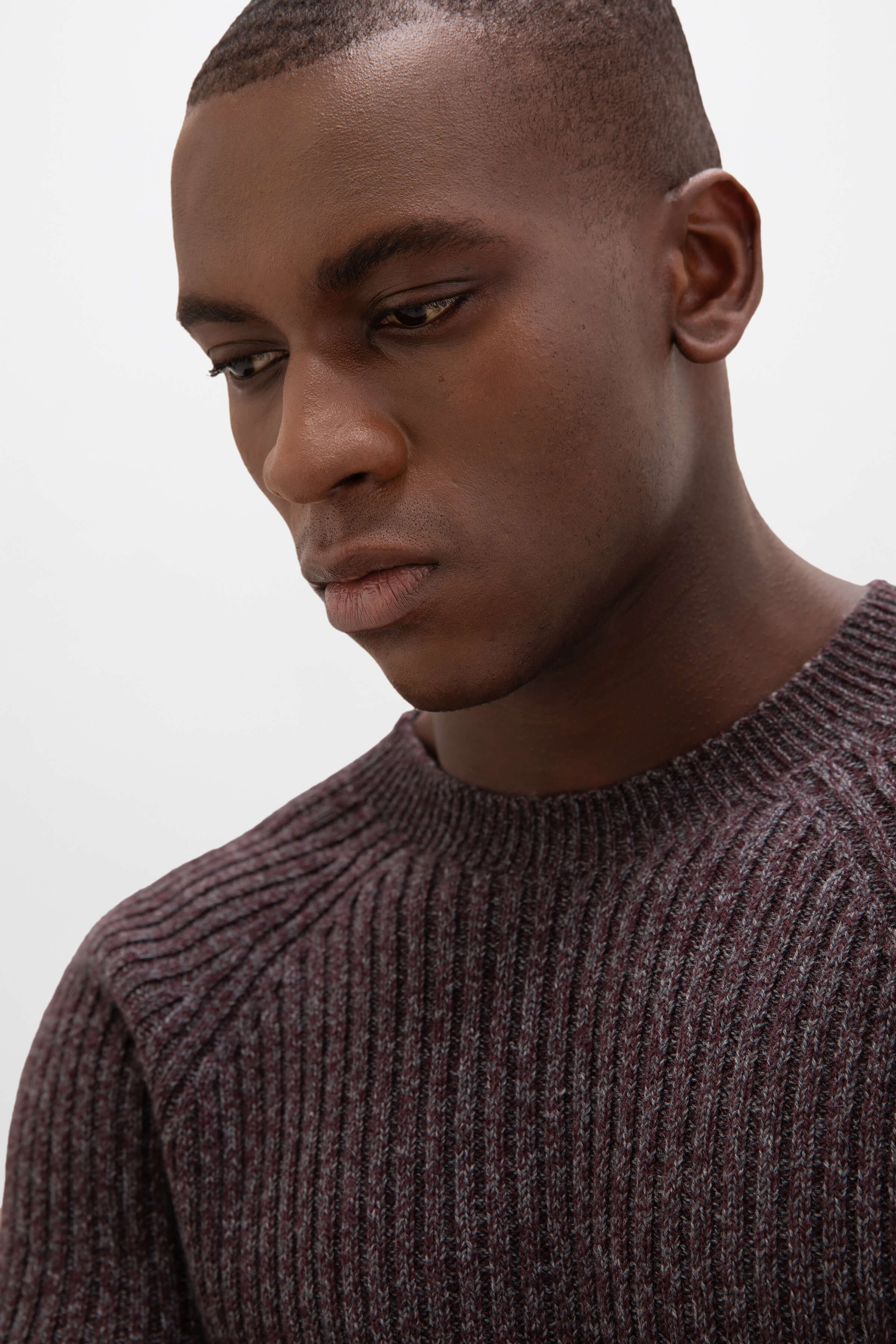Cashmere Dark Red Marl Jumper - Image 5