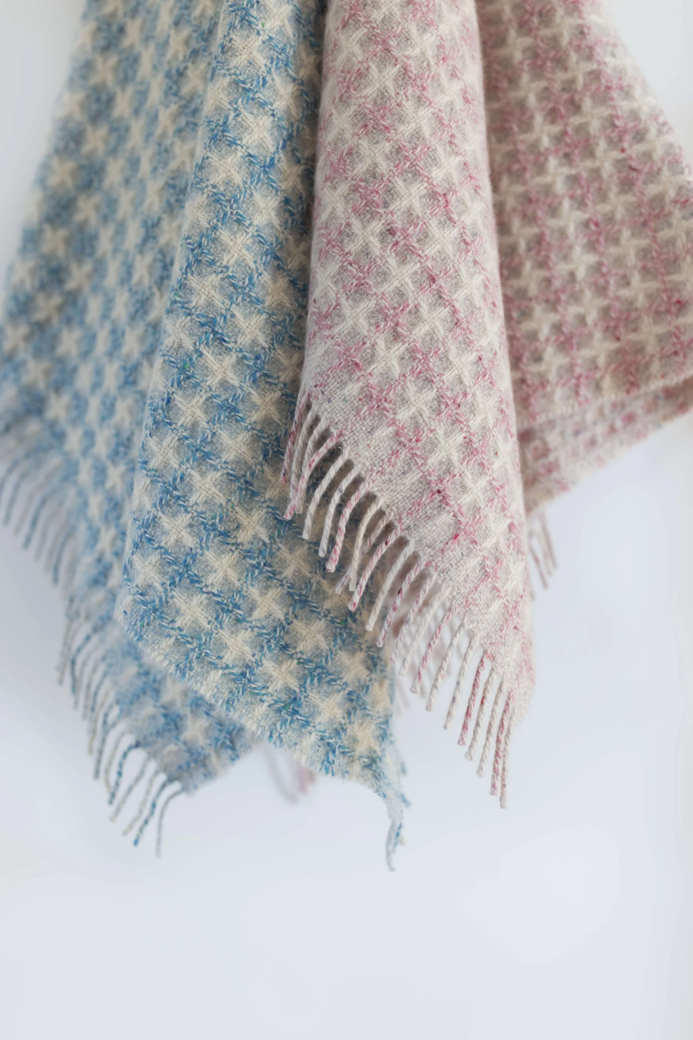 Donegal Cashmere Blue Baby Blanket - Image 6