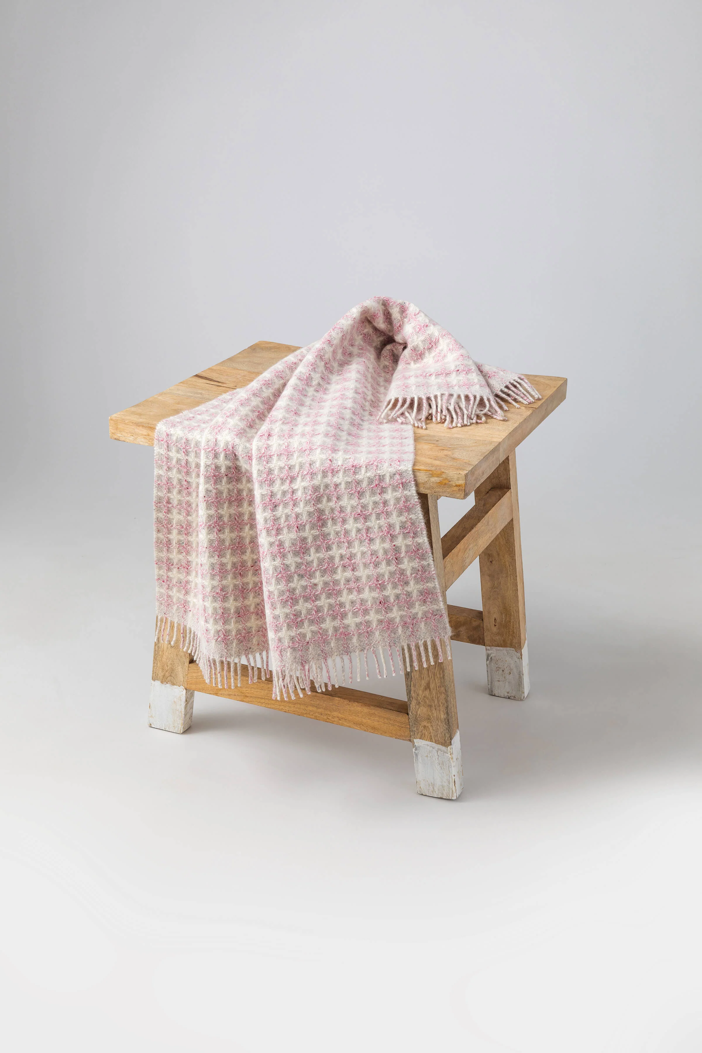 Donegal Cashmere Baby Blanket in Pink - Image 5