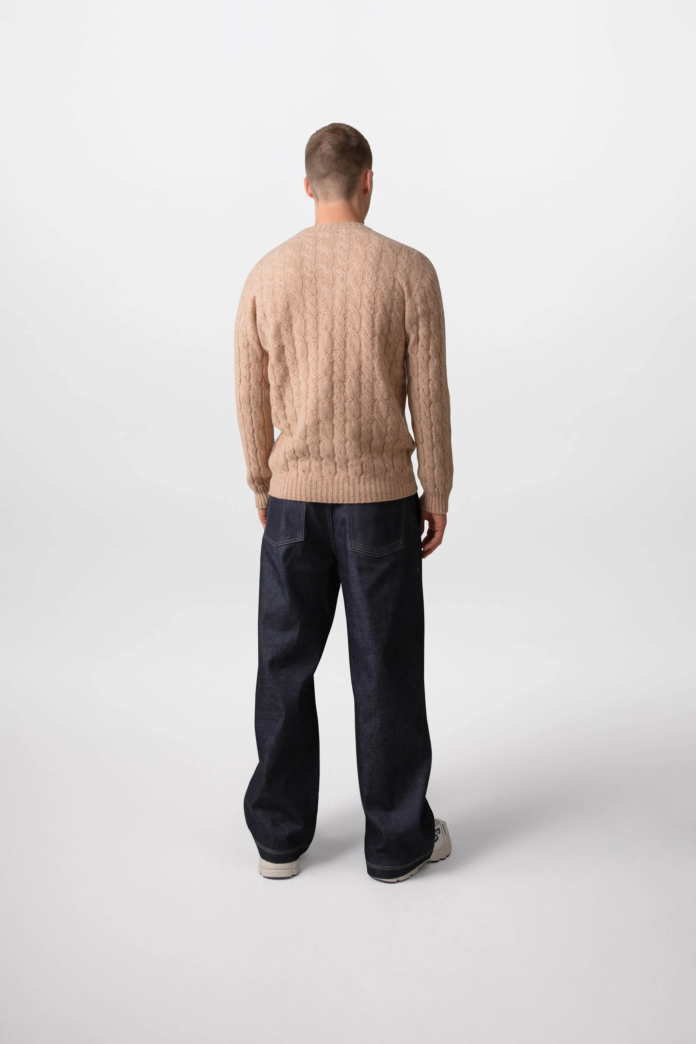 Donegal Cashmere Cable Jumper - Image 3