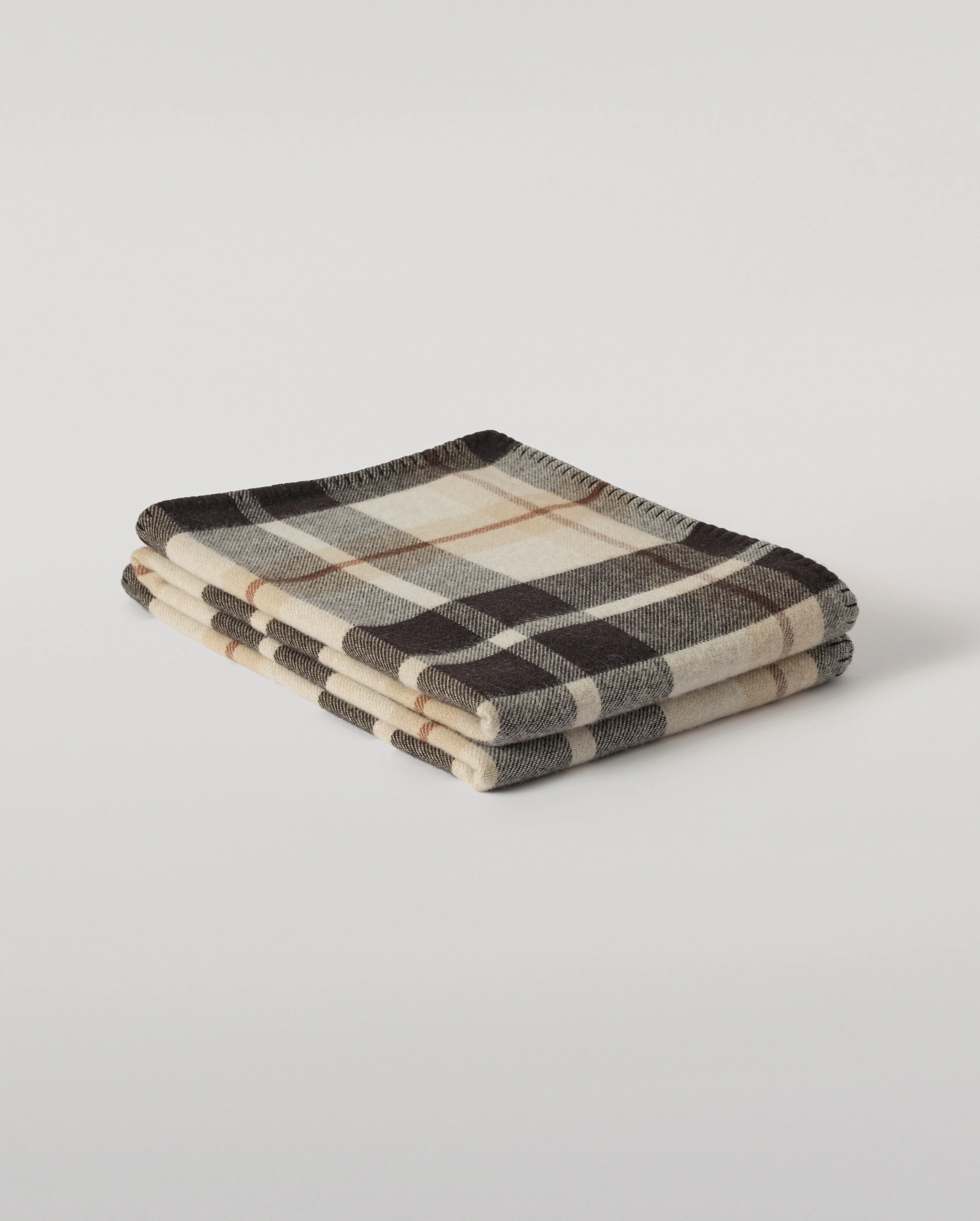 Double Face Black & Blue Wool Throw - Image 4