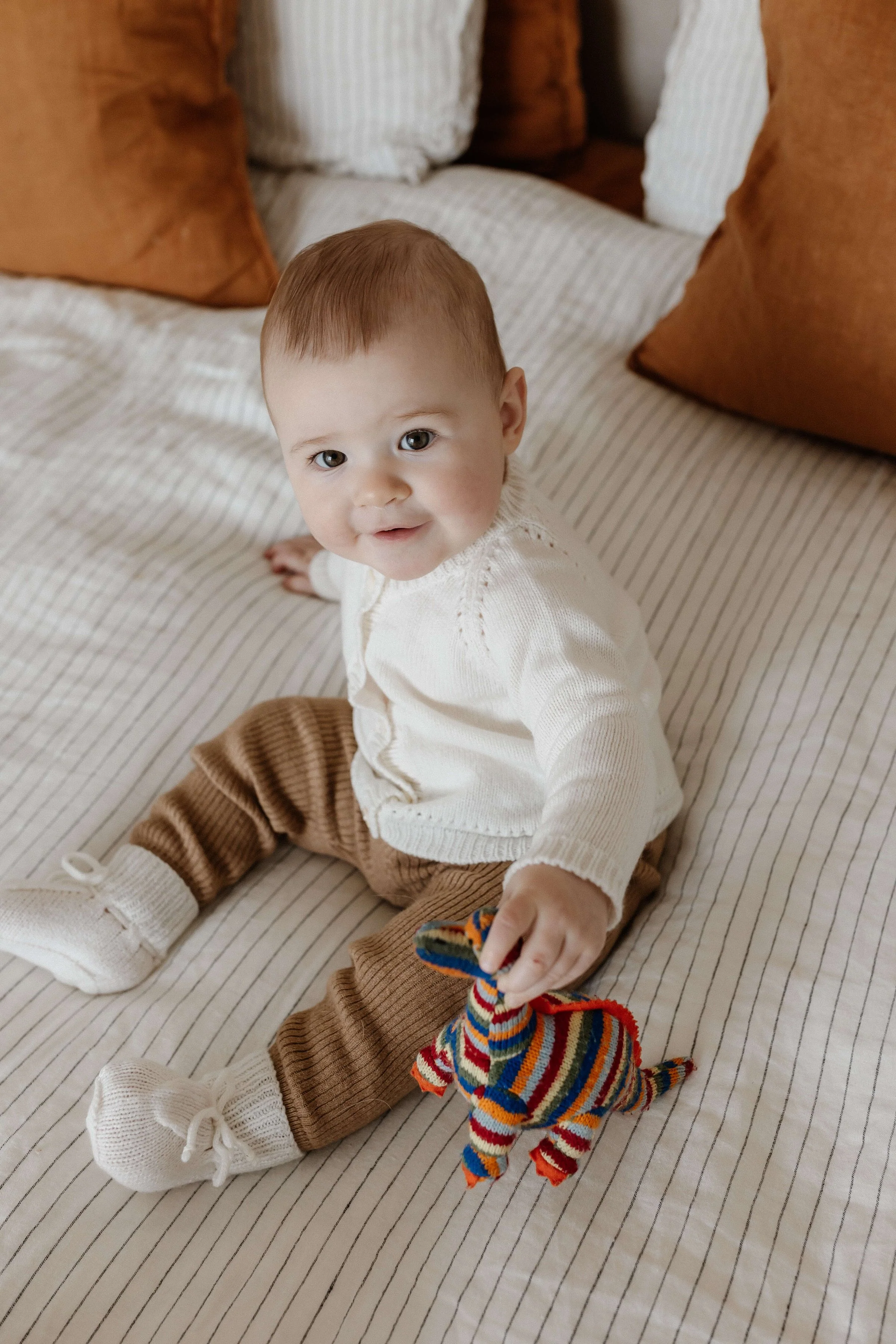 White Cashmere Baby Cardigan - Image 4