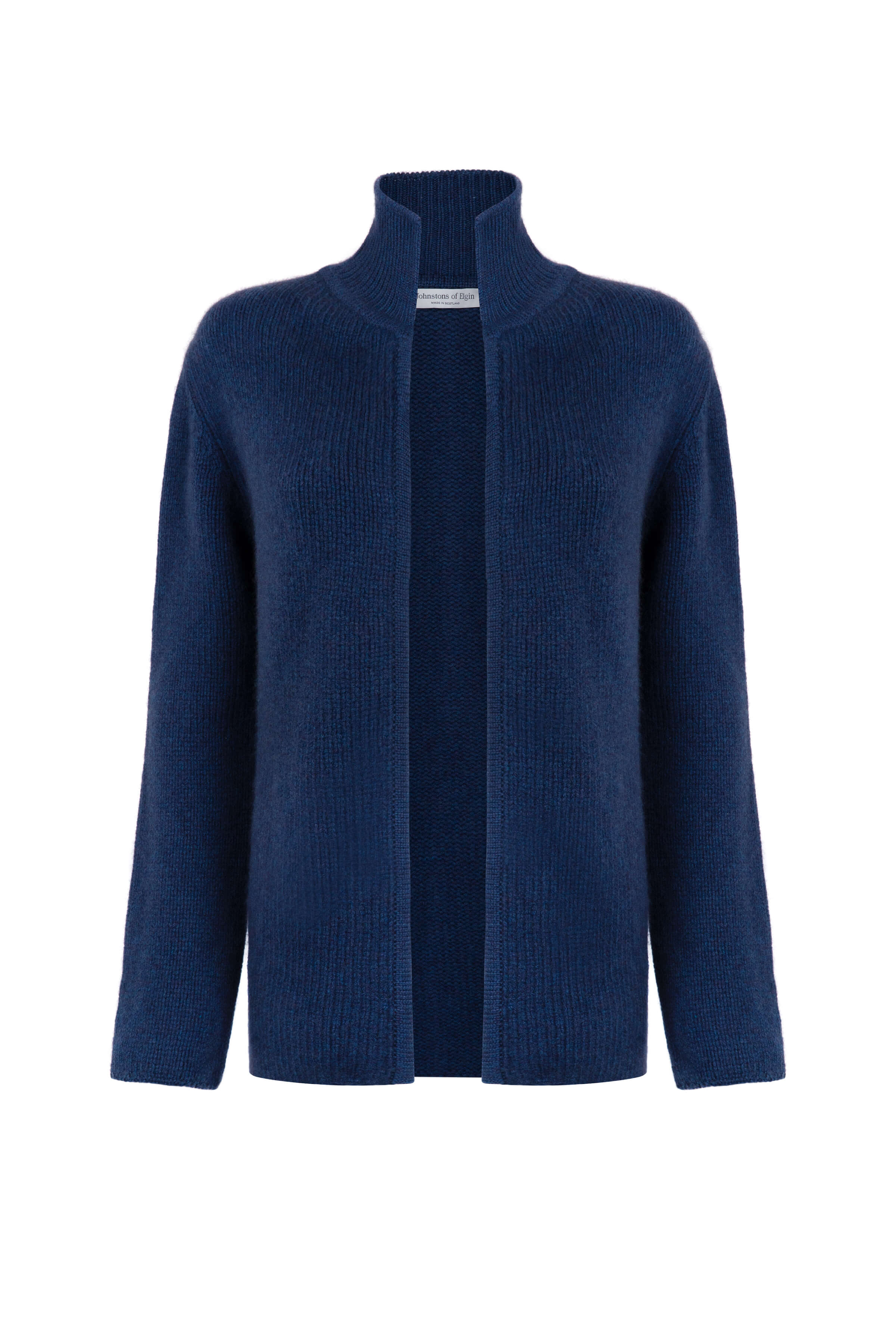 Edge to Edge Mid Blue Cashmere Cardigan - Image 2