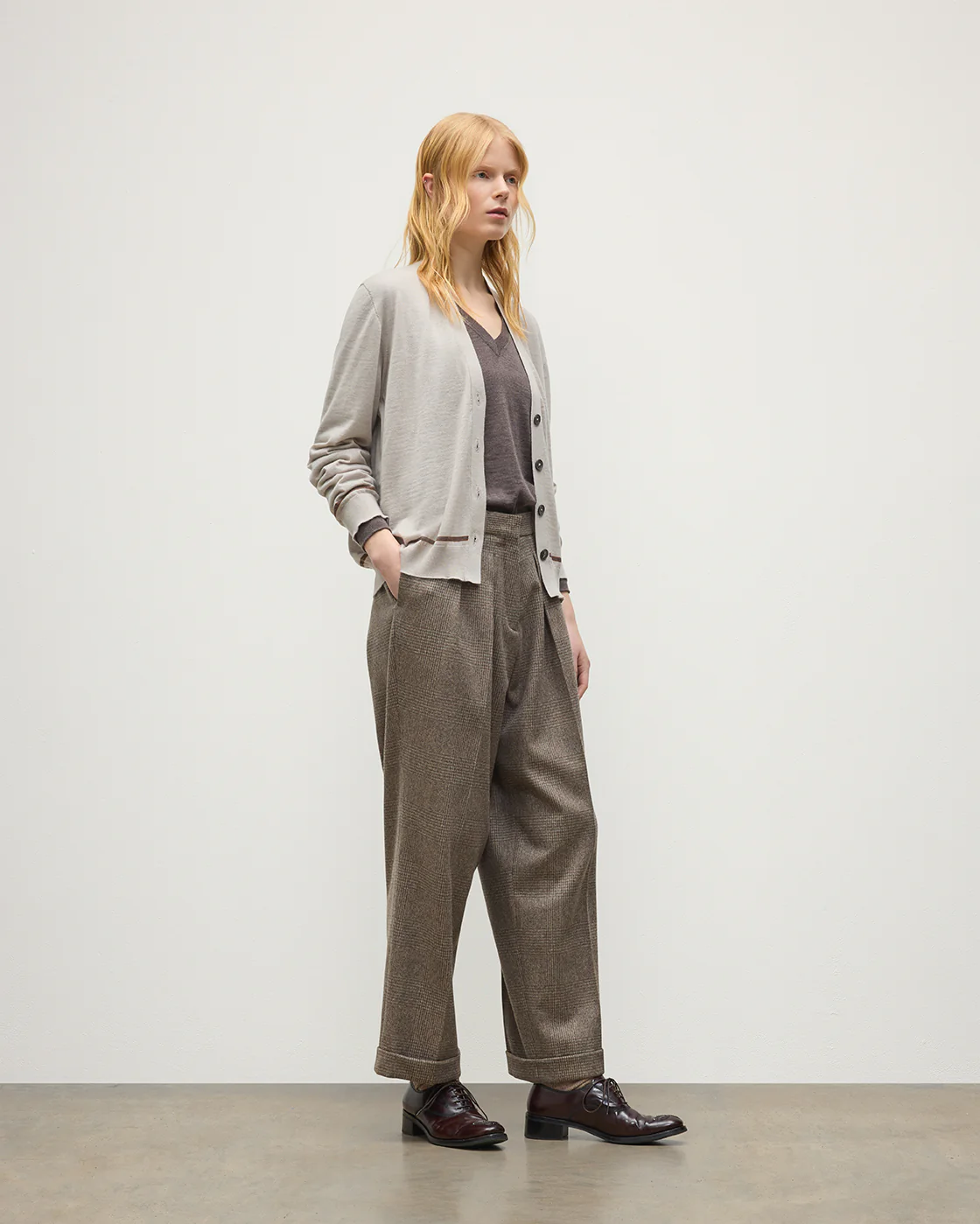 Effie Cream Superfine Cashmere Cardigan - Image 5