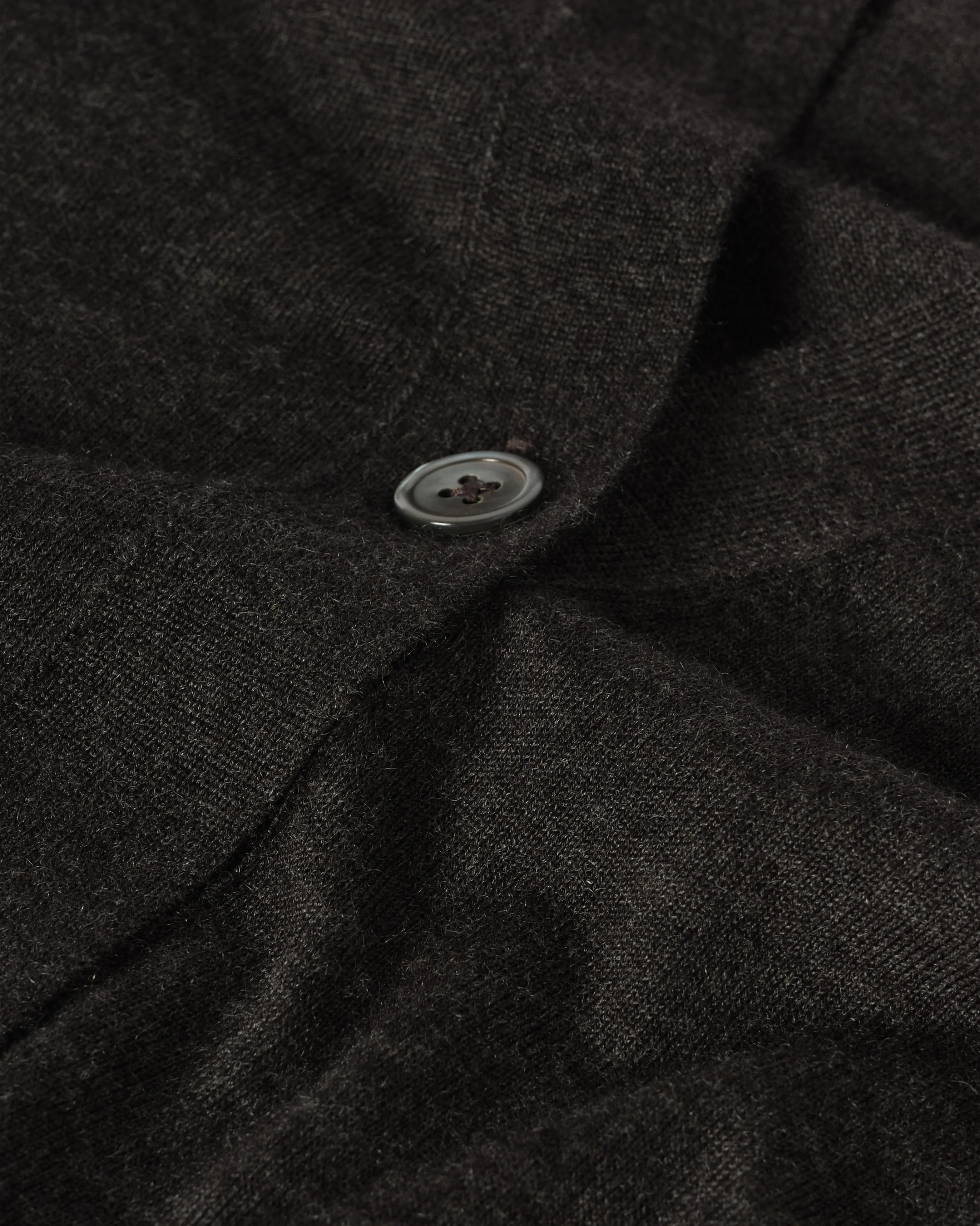 Elise Dark Grey Long Superfine Cashmere Cardigan - Image 7
