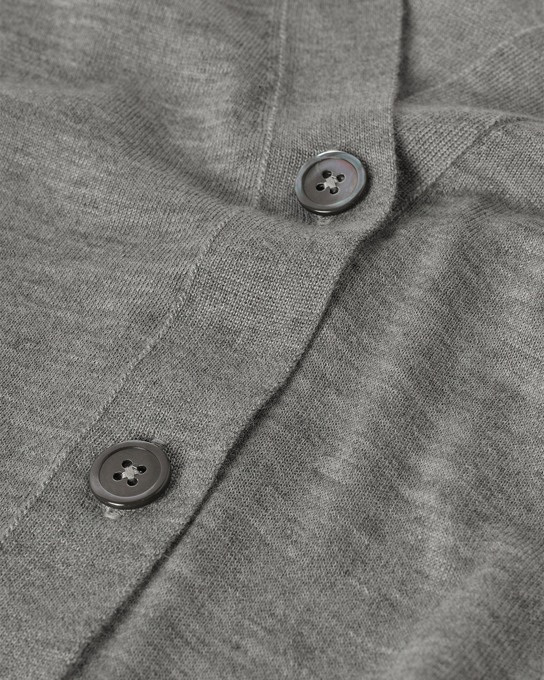 Elise Grey Long Superfine Cashmere Cardigan - Image 6