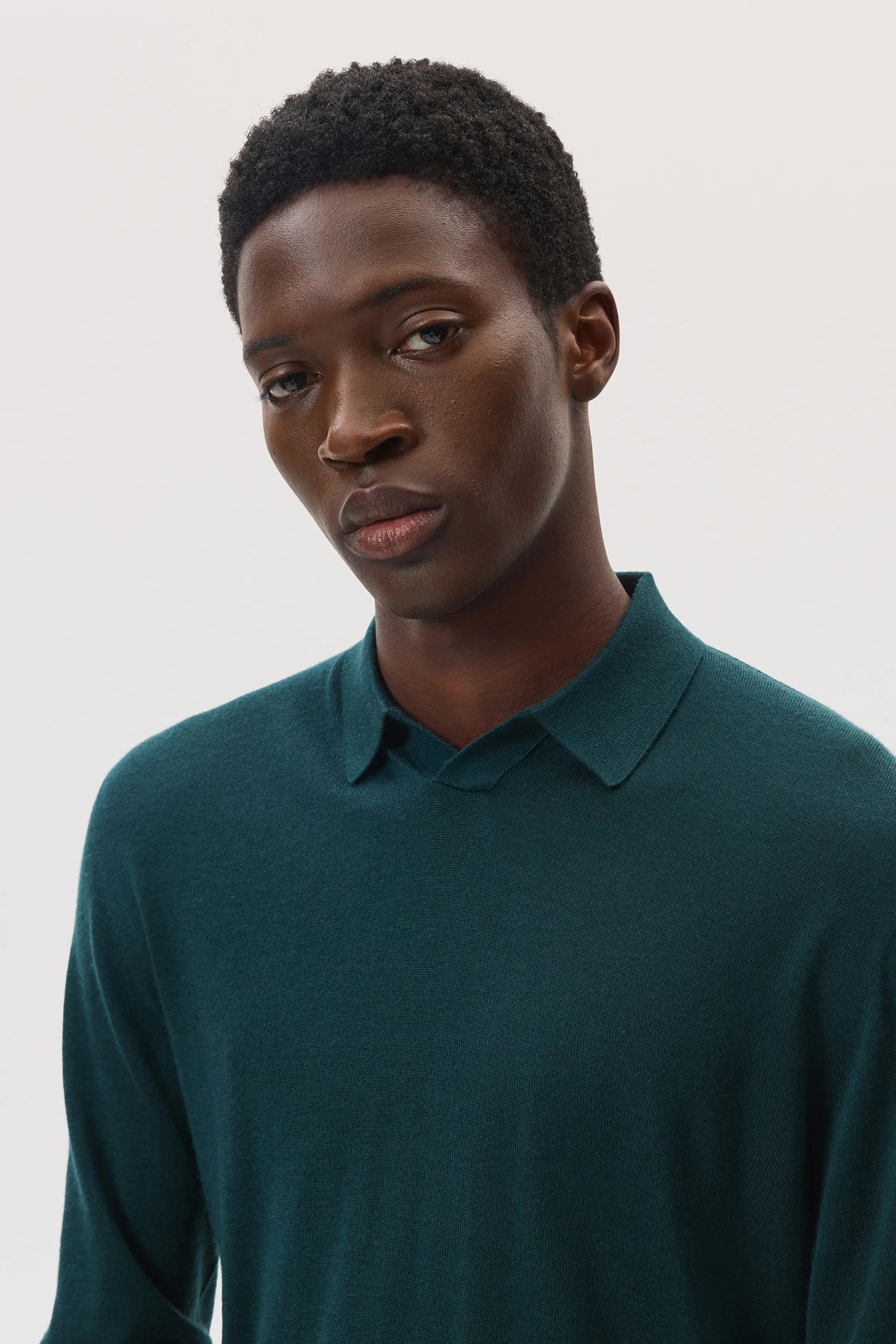 Superfine Cashmere Silk Poloshirt - Image 3