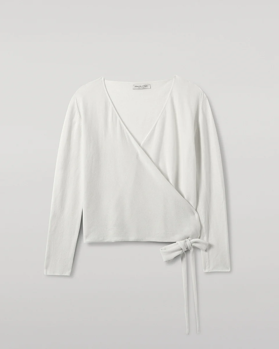 Ballet Wrap Cashmere White Ballet Cardigan - Image 2