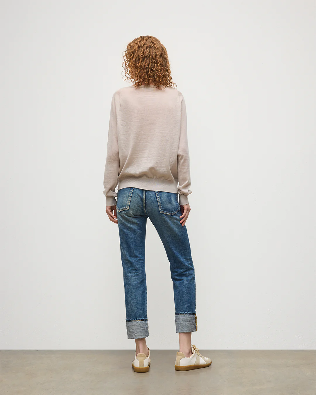 Finola Cream Superfine Cashmere Jumper - Image 4