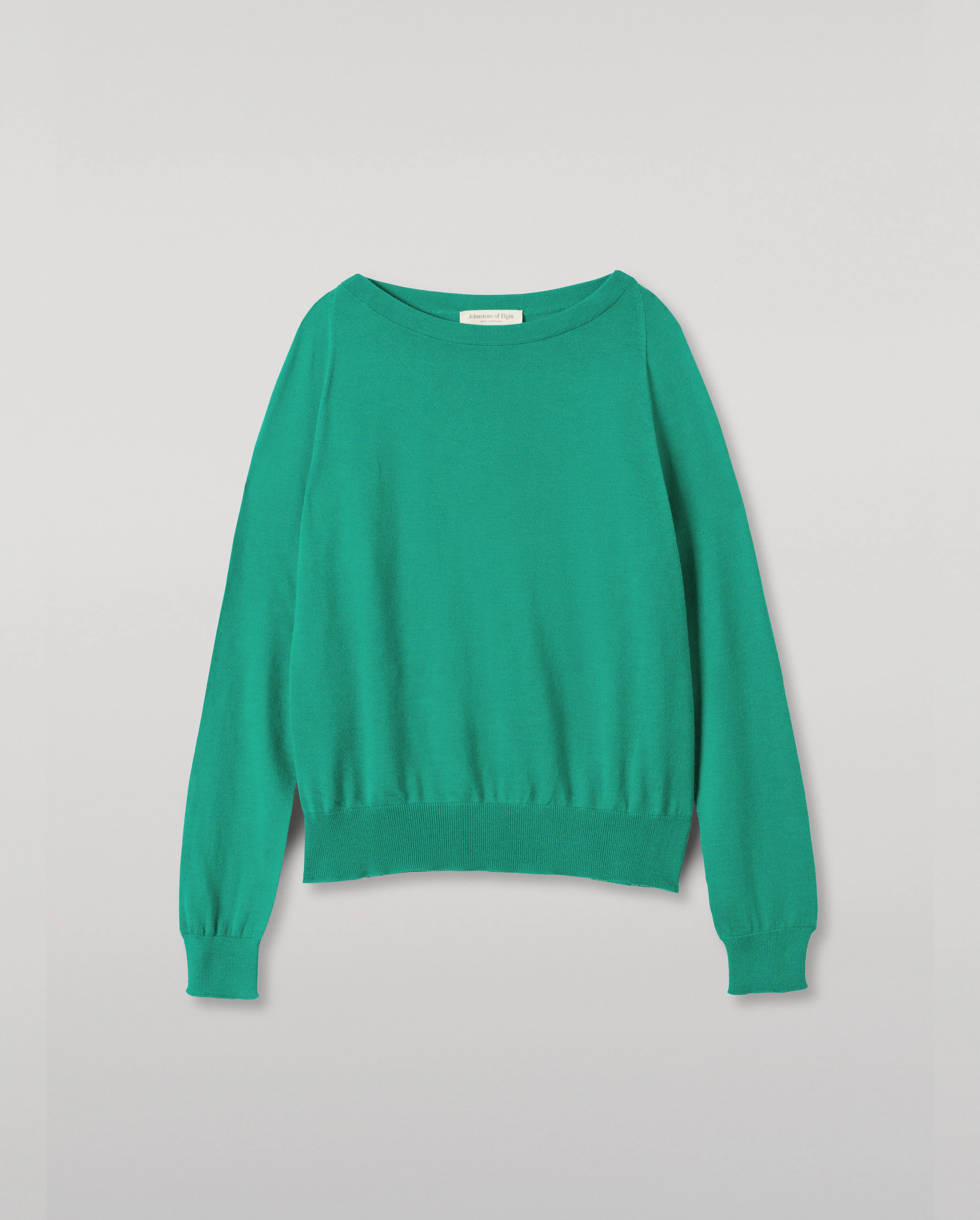 Finola Bright Green Superfine Cashmere Jumper - Image 2