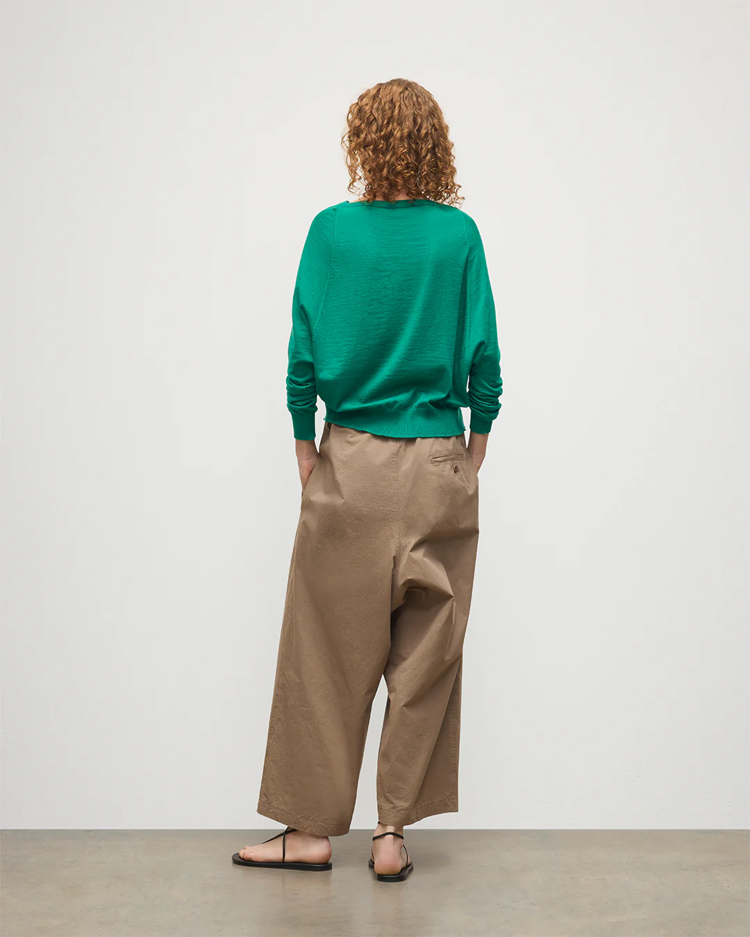 Finola Bright Green Superfine Cashmere Jumper - Image 4