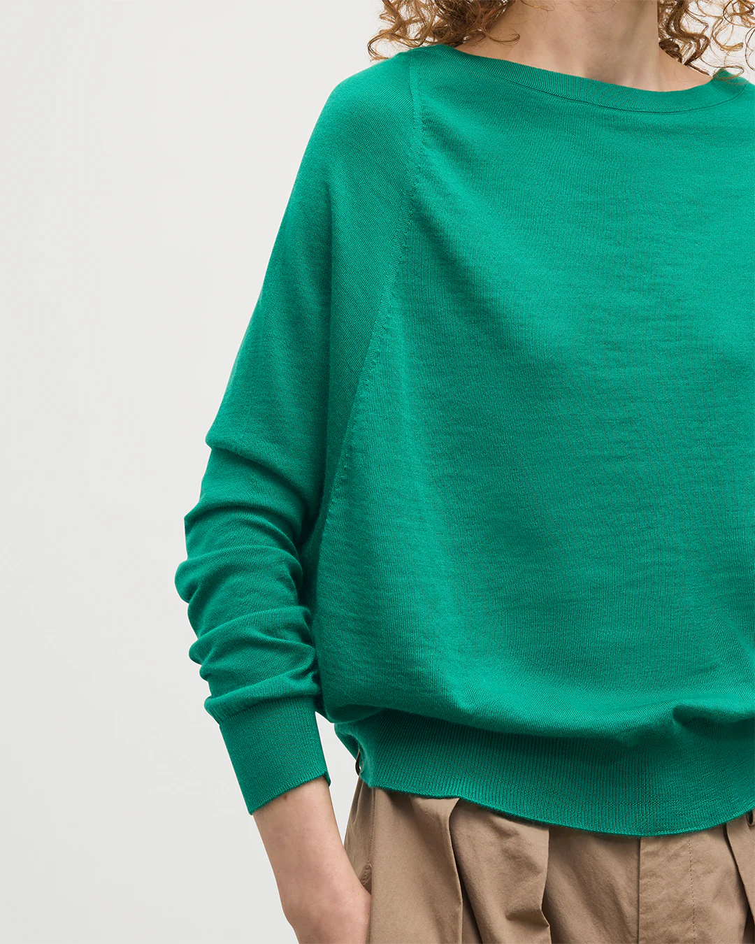 Finola Bright Green Superfine Cashmere Jumper - Image 6