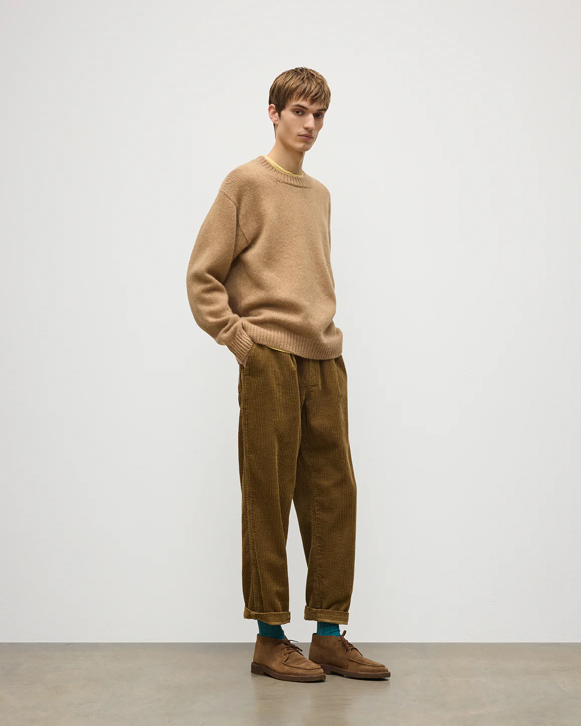 Fleming Men's Green Cashmere Socks - Image 4