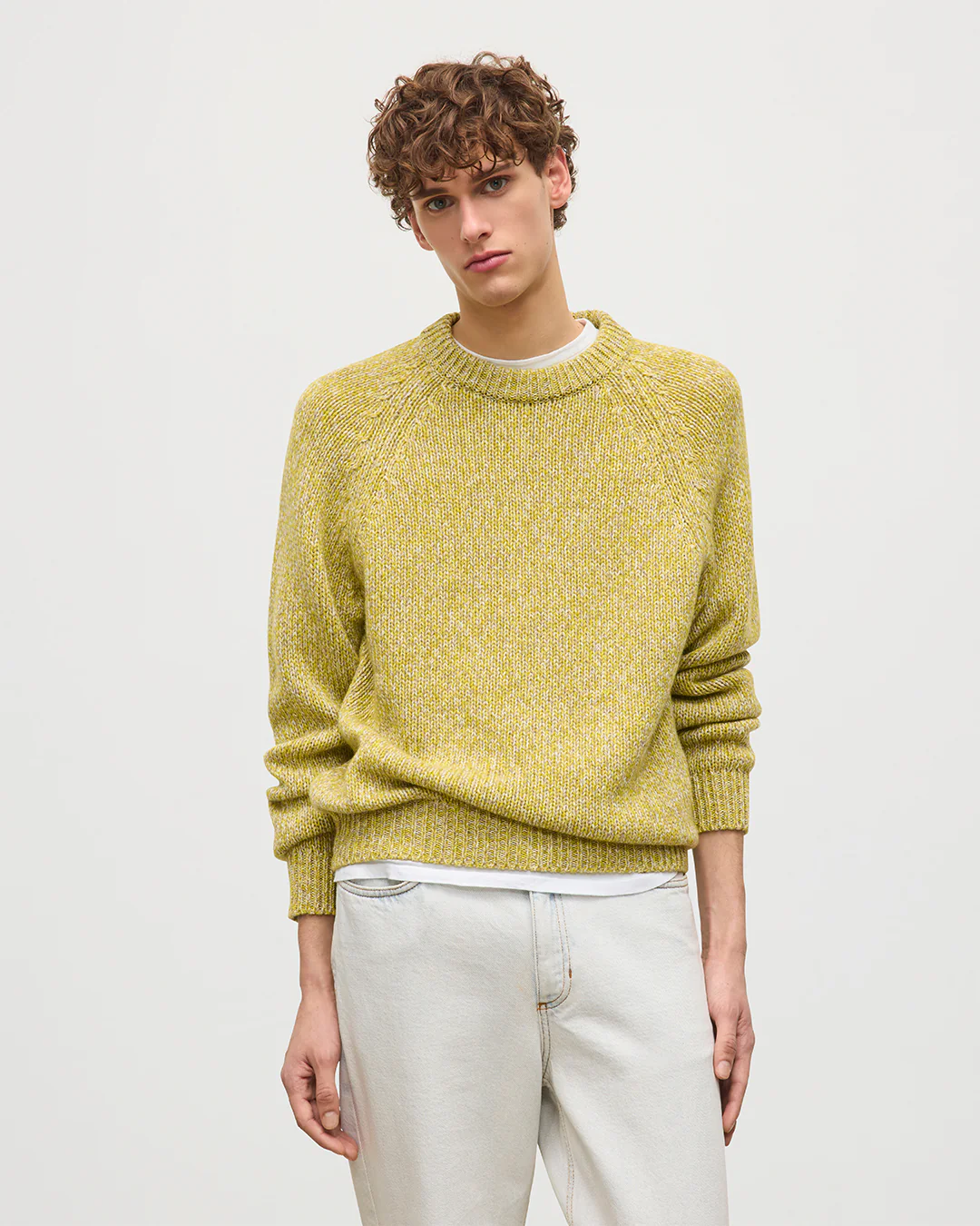 Fyfe Yellow Cashmere Jumper - Image 3