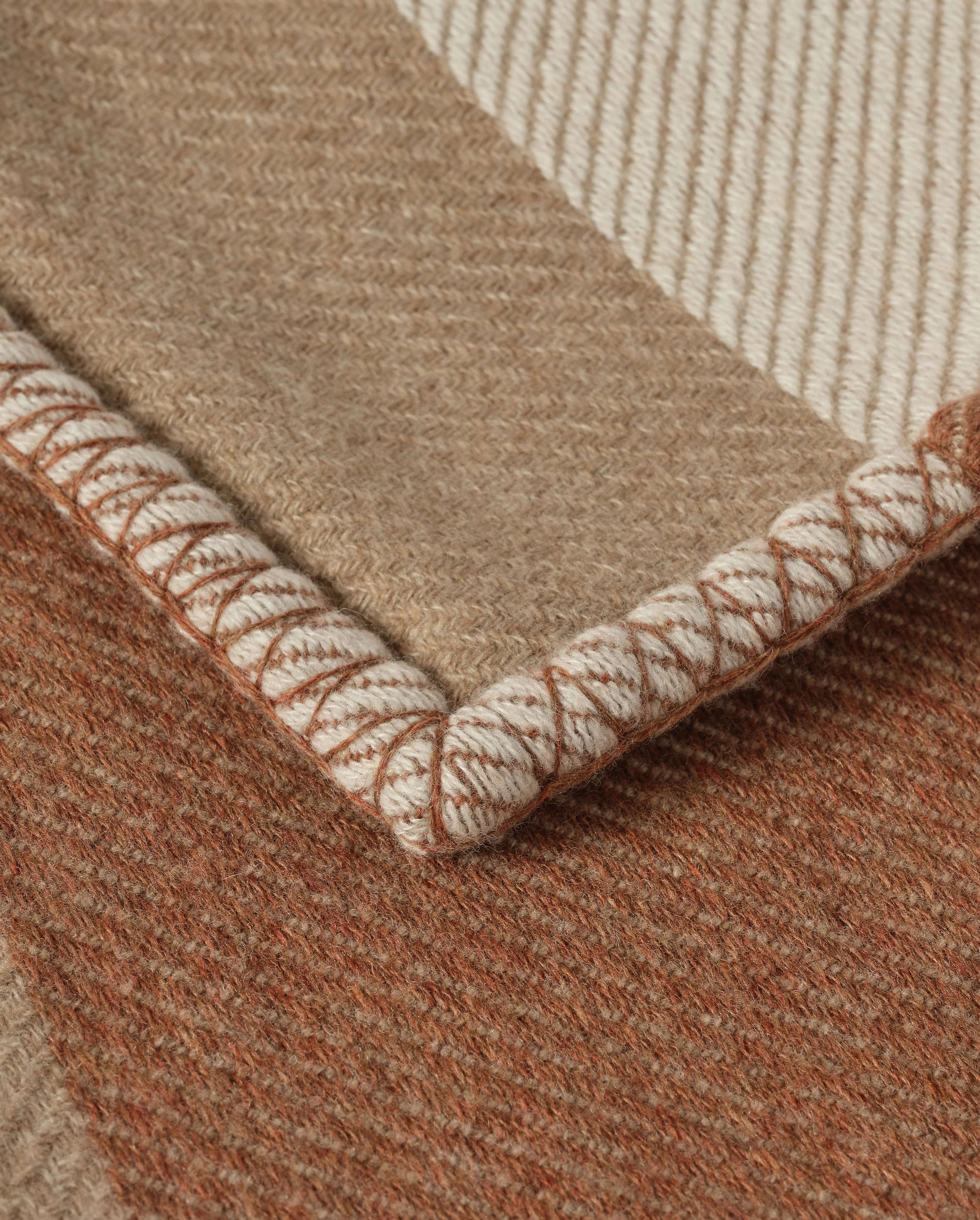 Brown Geometric Throw - Image 5