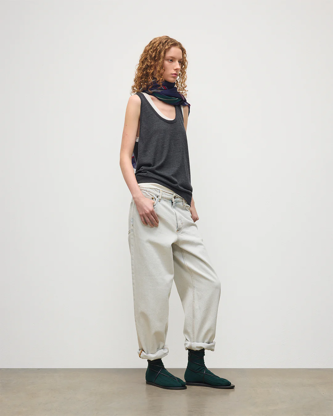Greer Dark Grey Merino Vest - Image 3