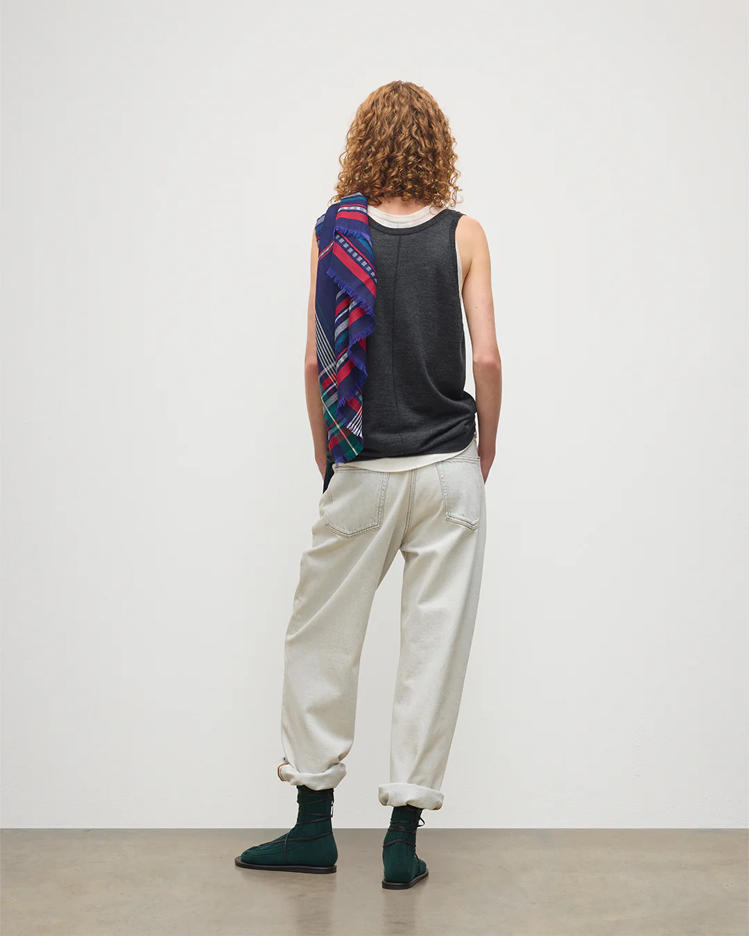 Greer Dark Grey Merino Vest - Image 4