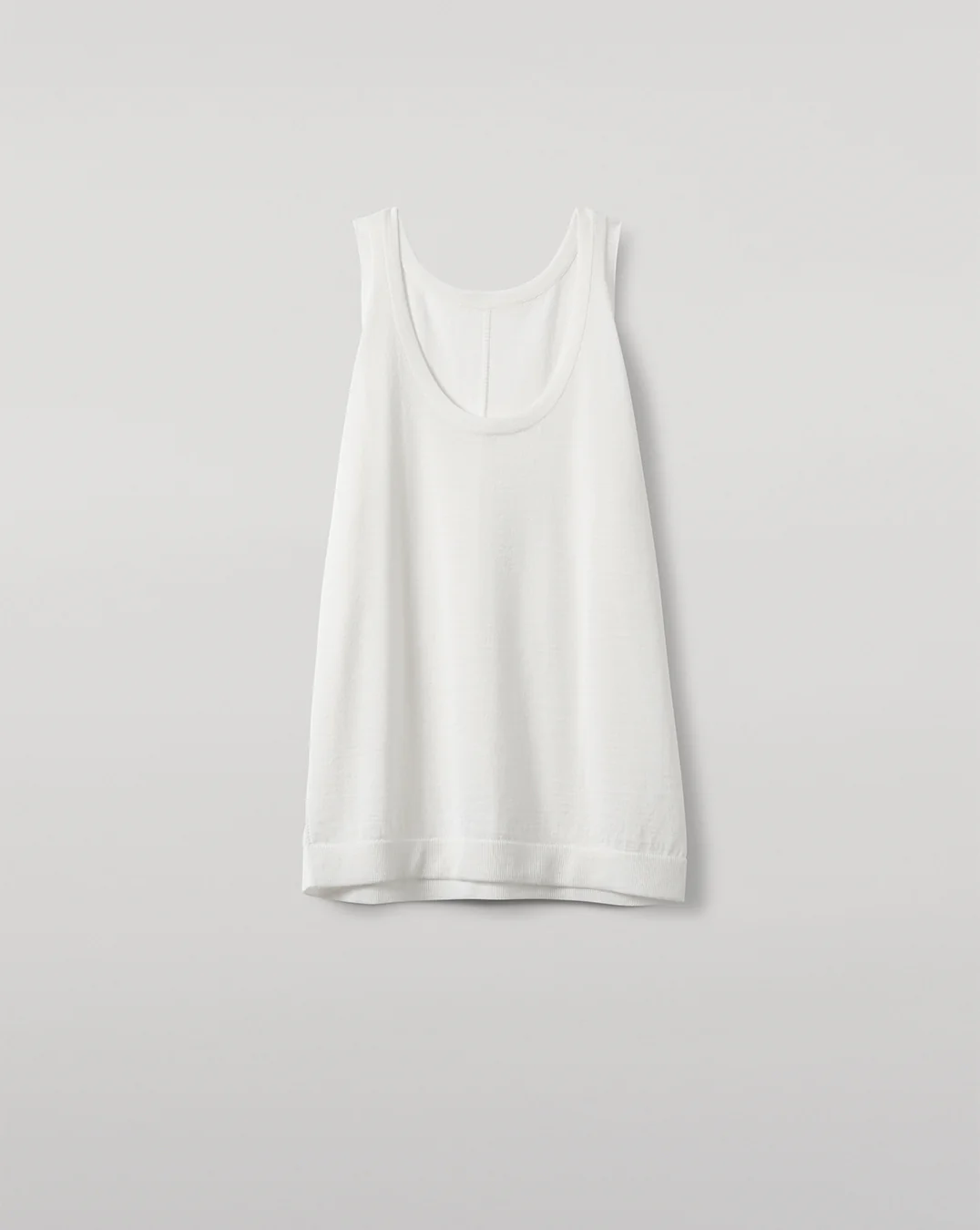 Greer White Merino Vest - Image 2