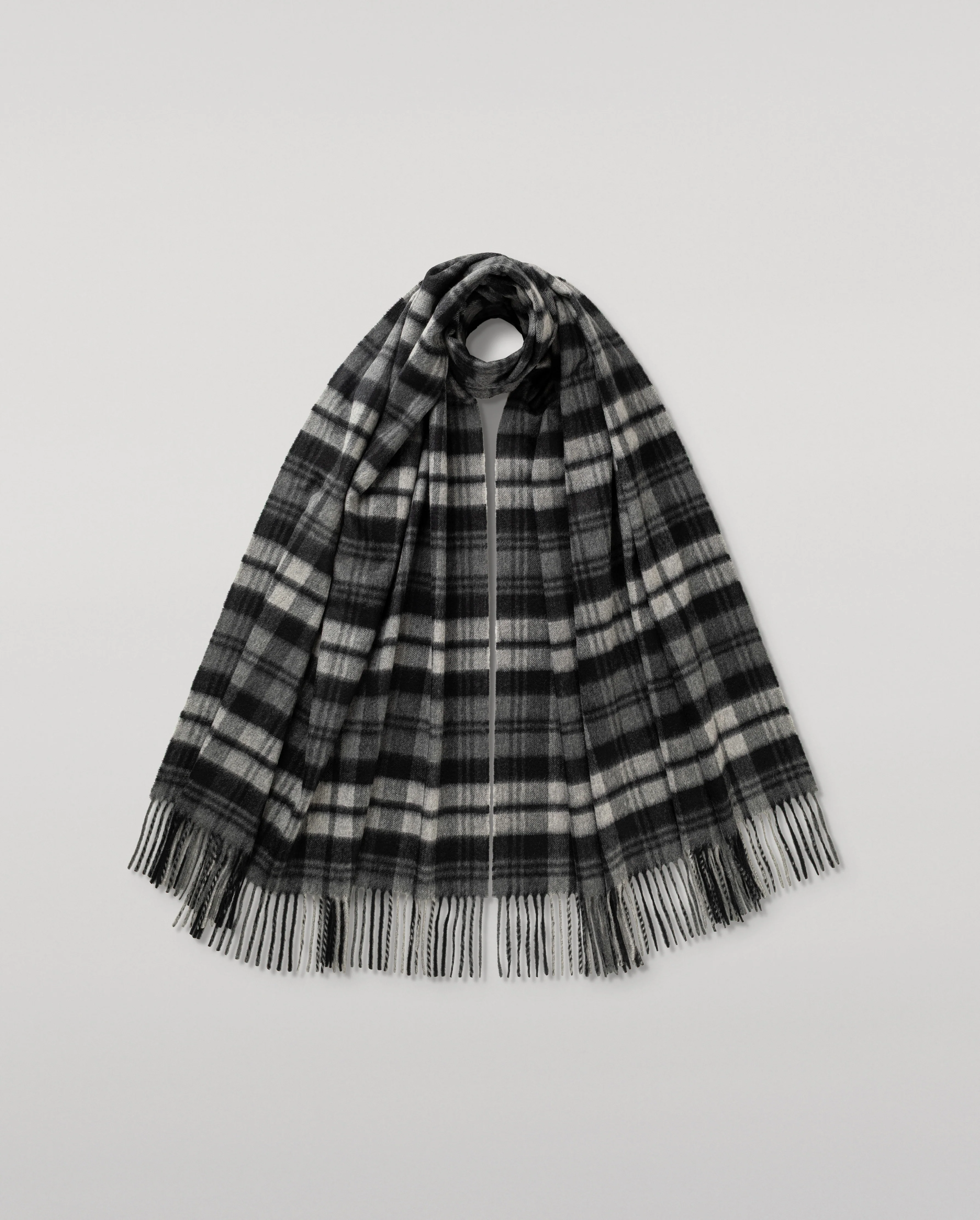 Grey Watch Dress Tartan Cashmere Stole