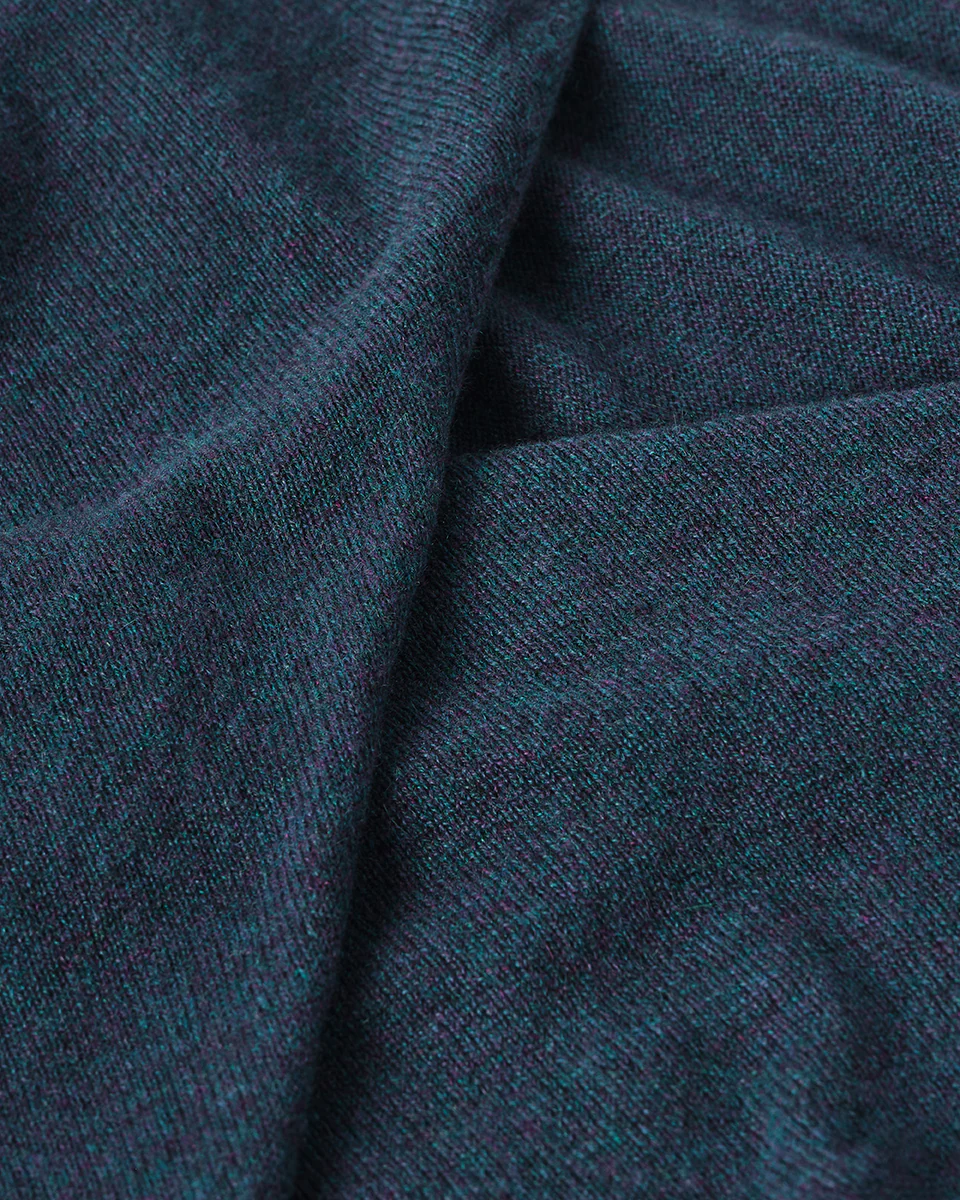 Ballet Wrap Navy Cashmere Cardigan - Image 6