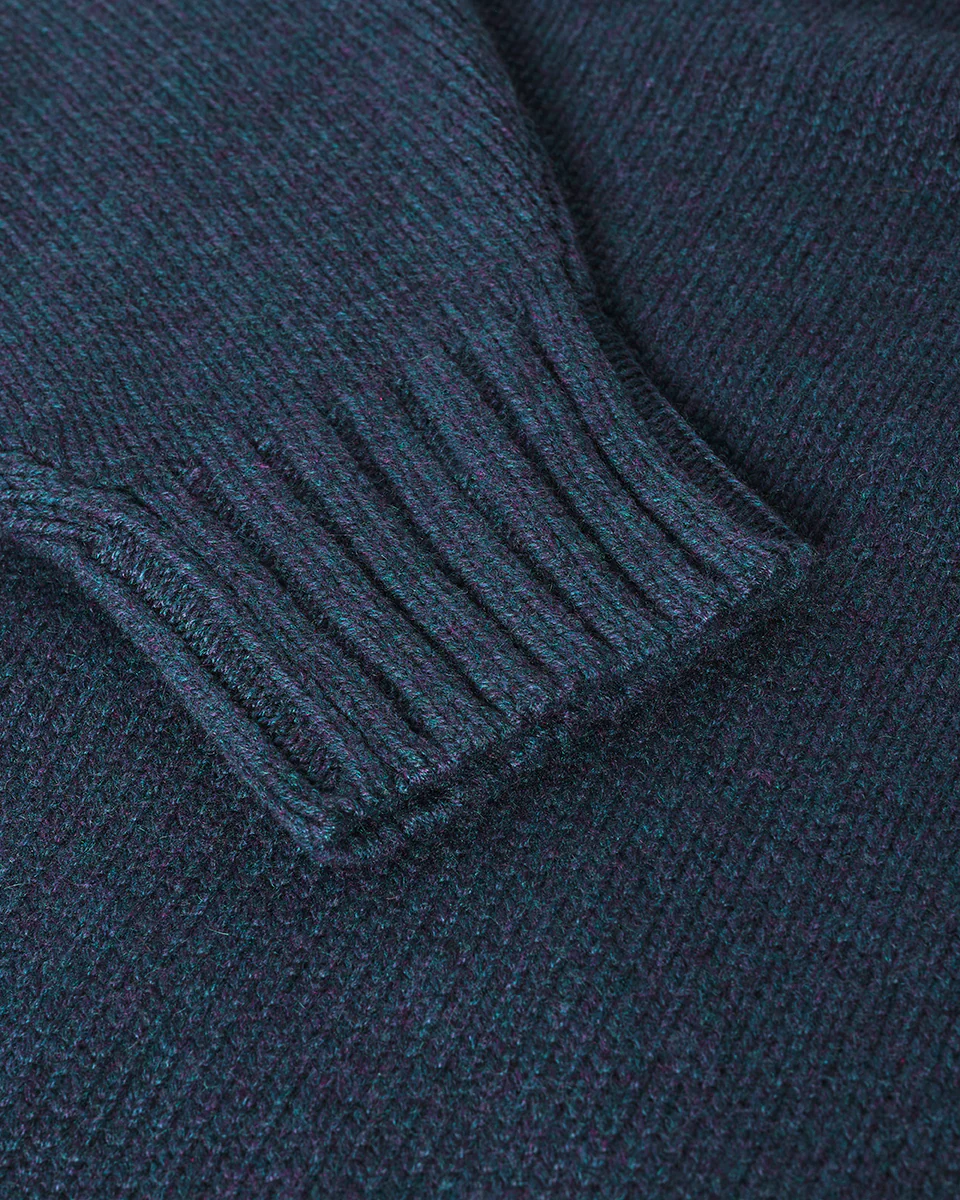 Relaxed Navy Cashmere Jumper - Image 6