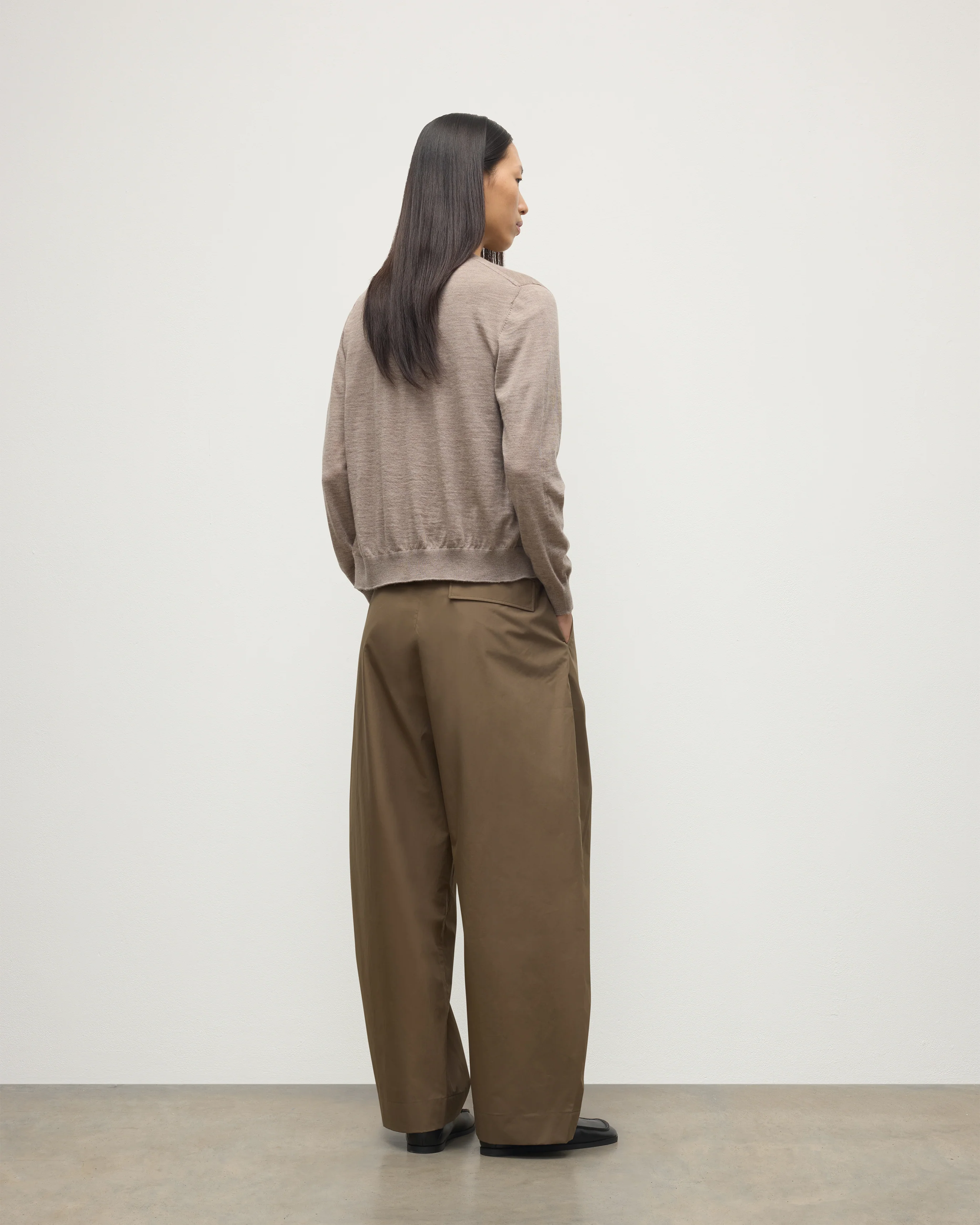 Honor Light Brown Superfine Cashmere Cardigan - Image 4
