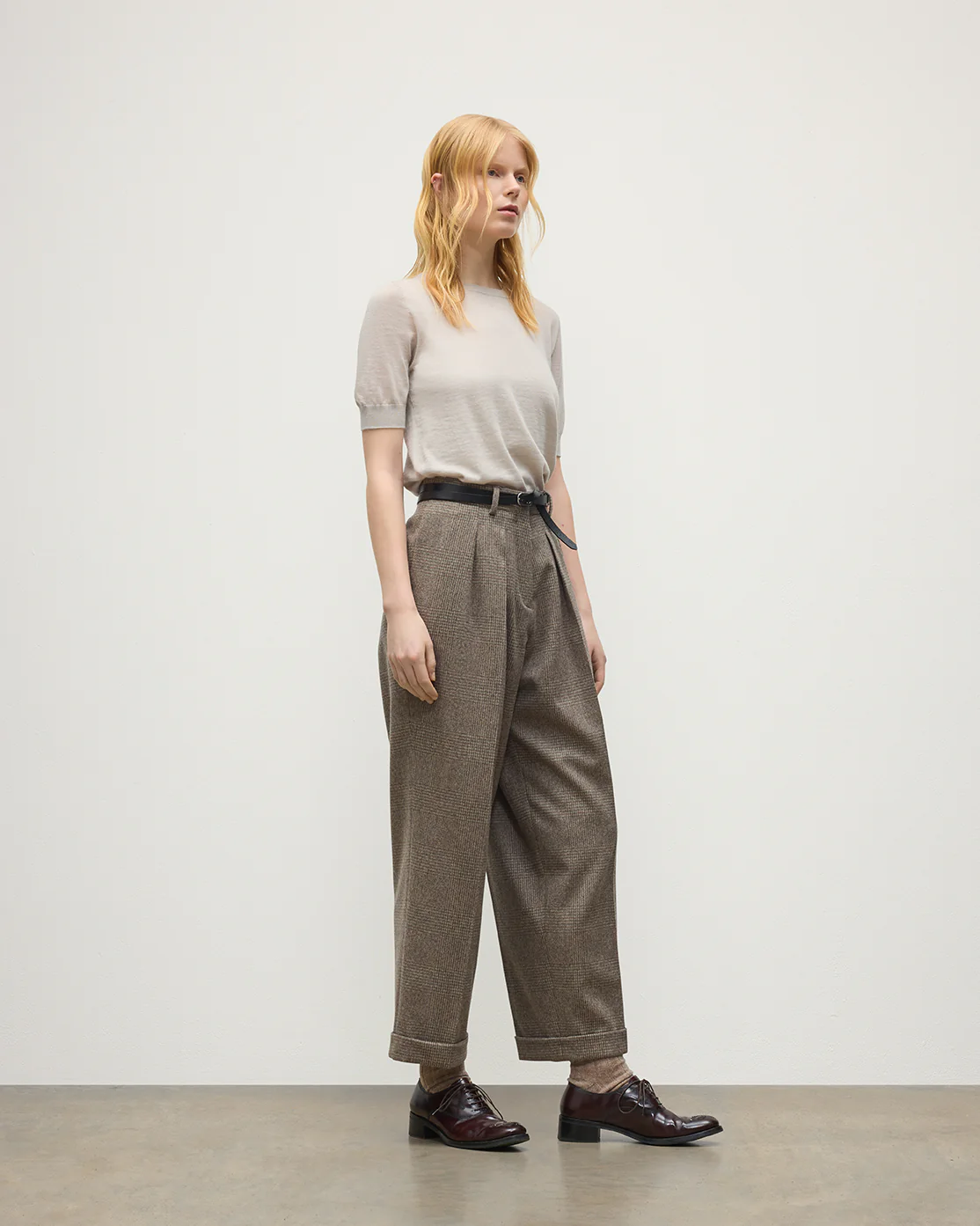 Honor Cream Superfine Cashmere T-Shirt - Image 3