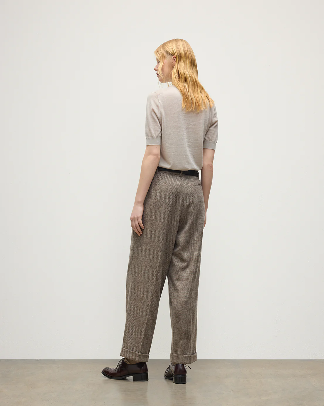 Honor Cream Superfine Cashmere T-Shirt - Image 4