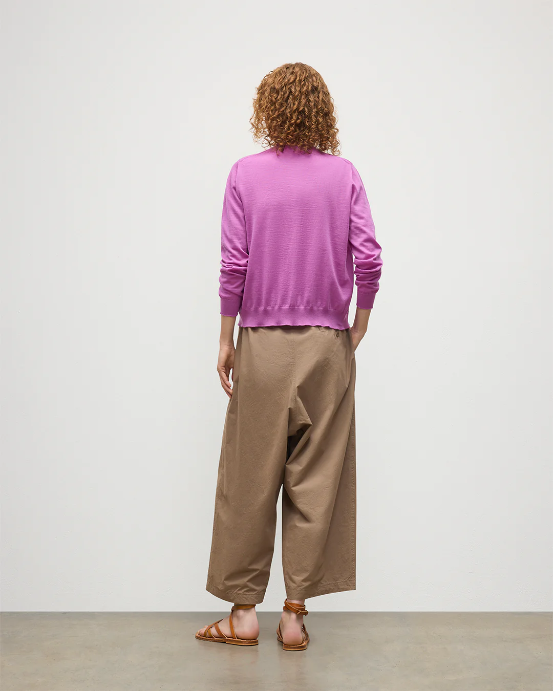 Honor Pink Superfine Cashmere Cardigan - Image 4
