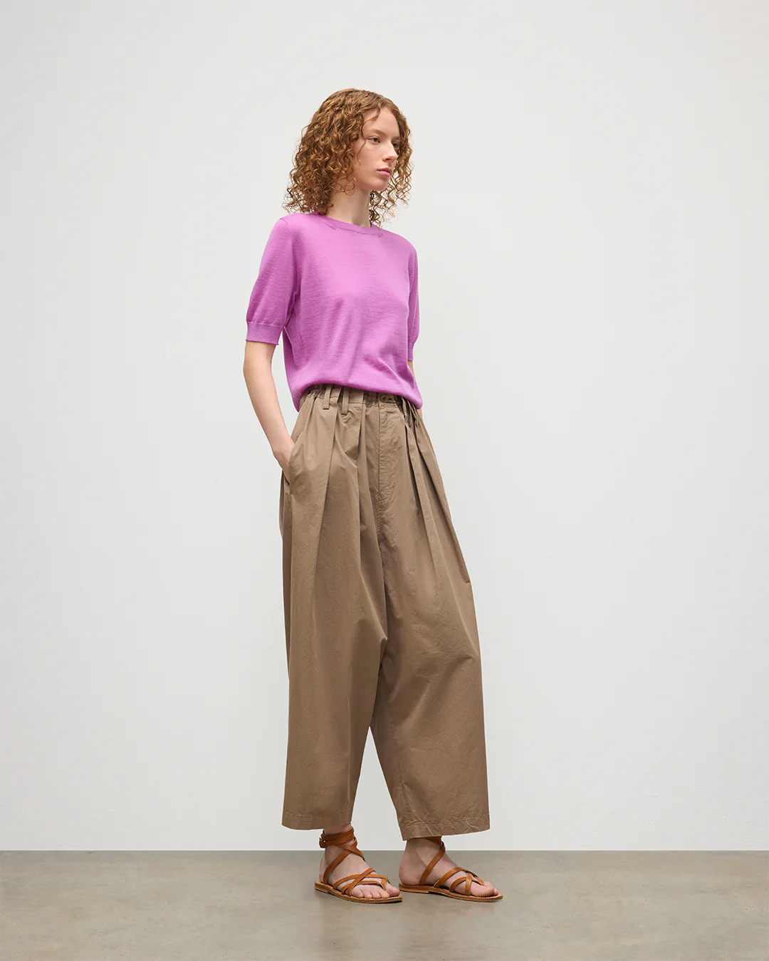 Honor Pink Superfine Cashmere T-Shirt - Image 3