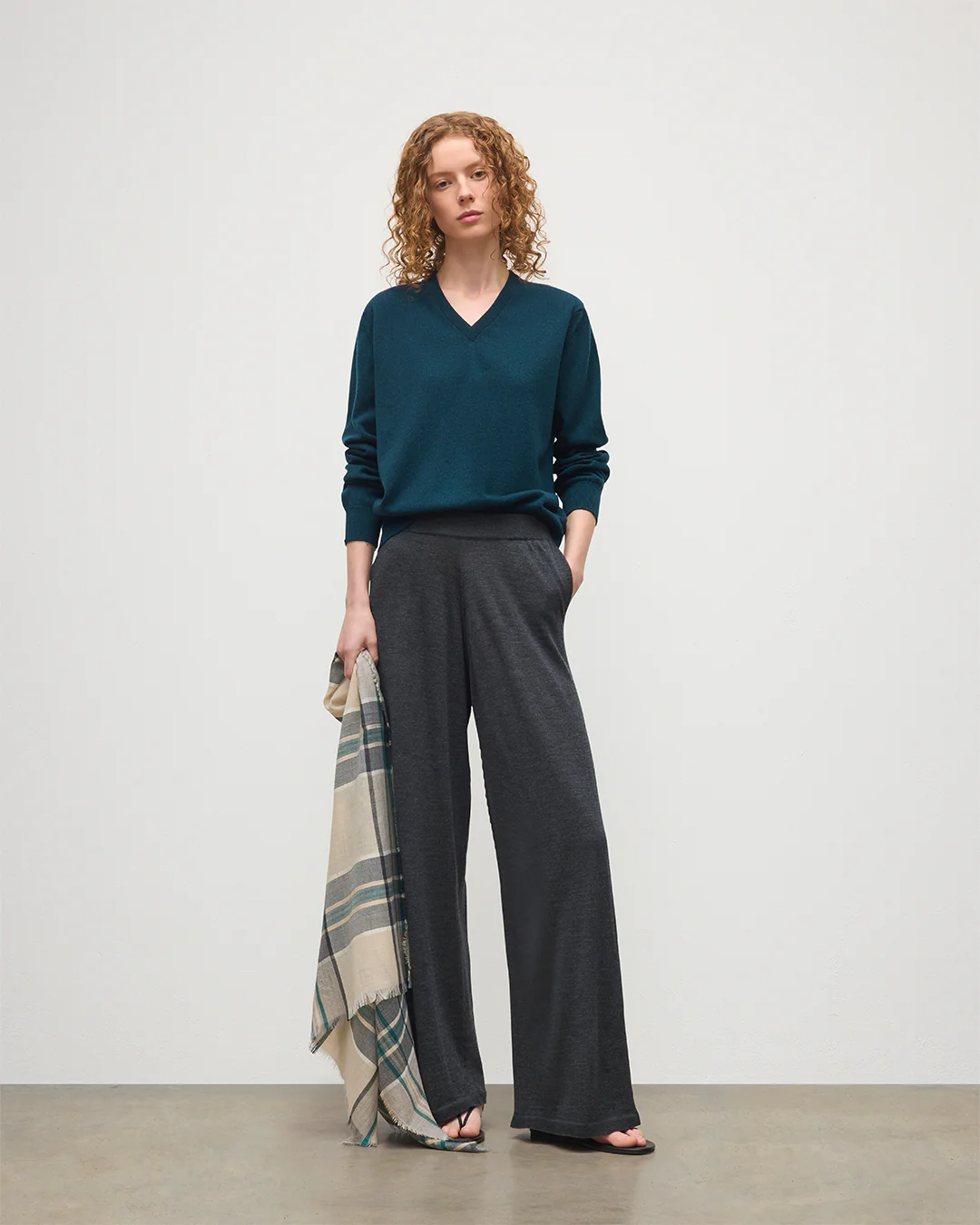 Ina Dark Grey Merino Trousers
