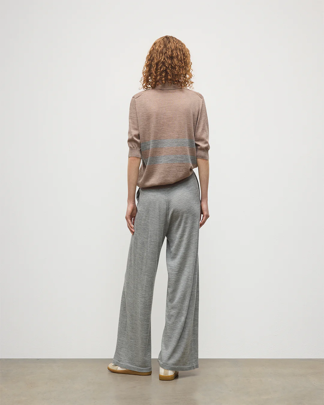 Ina Grey Merino Trousers - Image 4