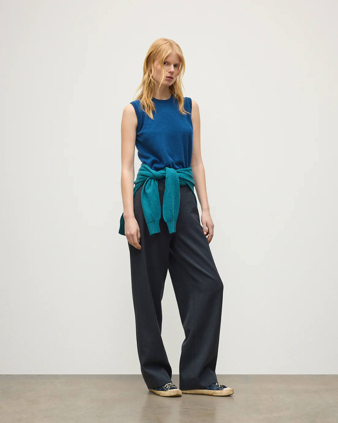 Iris Classic Blue Cashmere Tank - Image 3