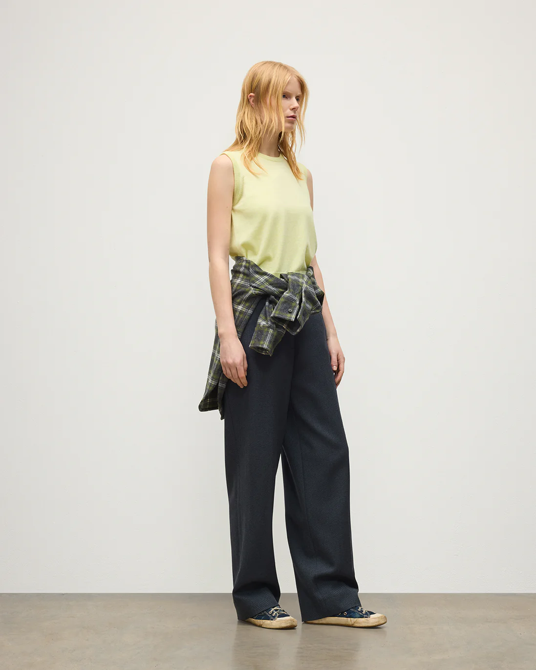 Iris Classic Yellow Cashmere Tank - Image 3