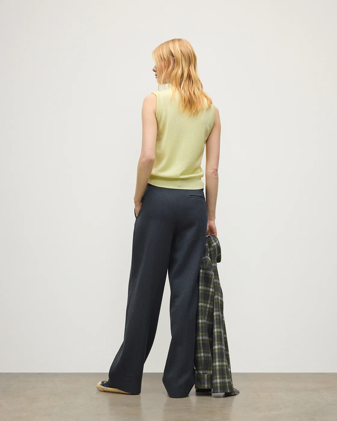 Iris Classic Yellow Cashmere Tank - Image 4