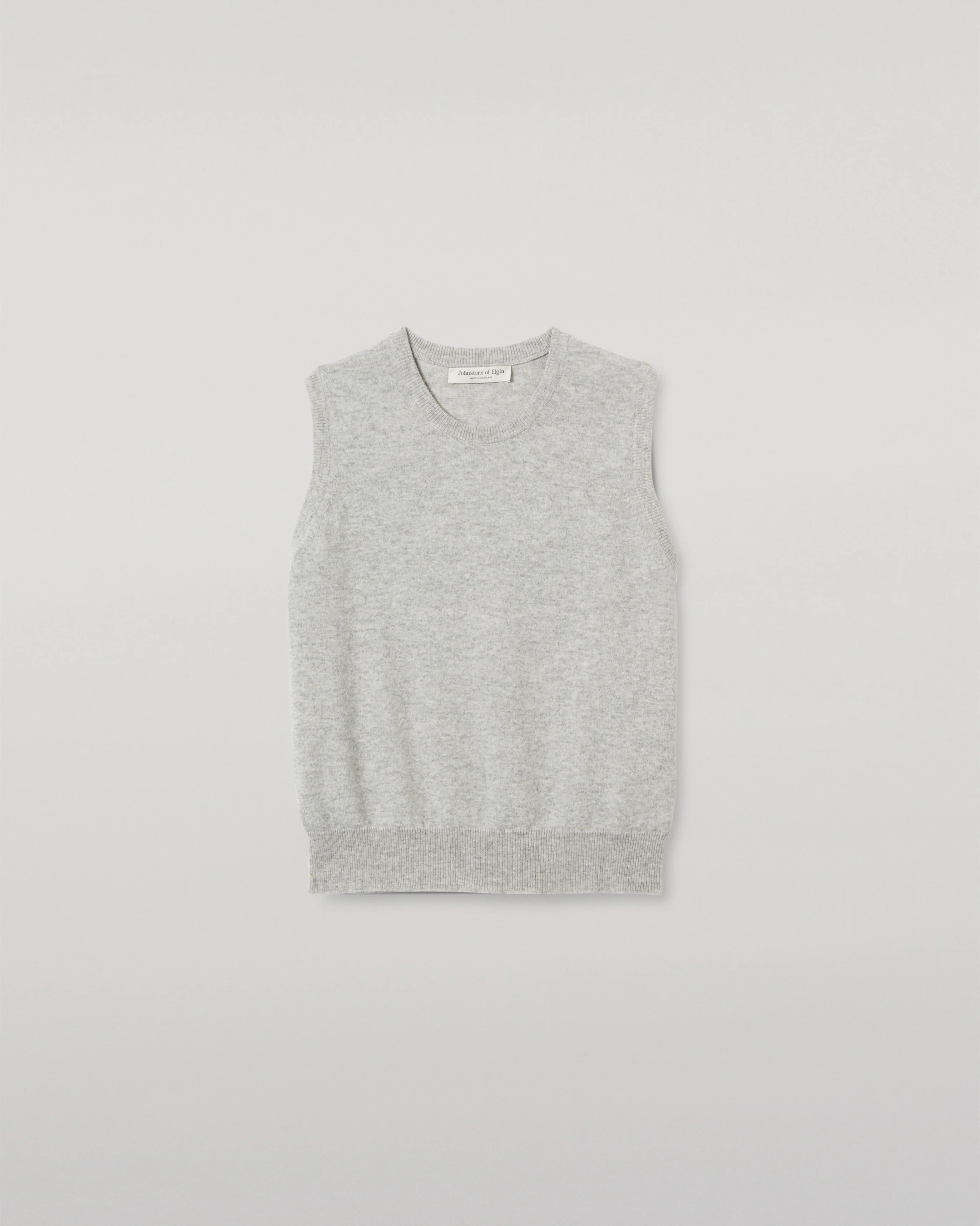 Iris Pale Grey Classic Cashmere Tank - Image 2