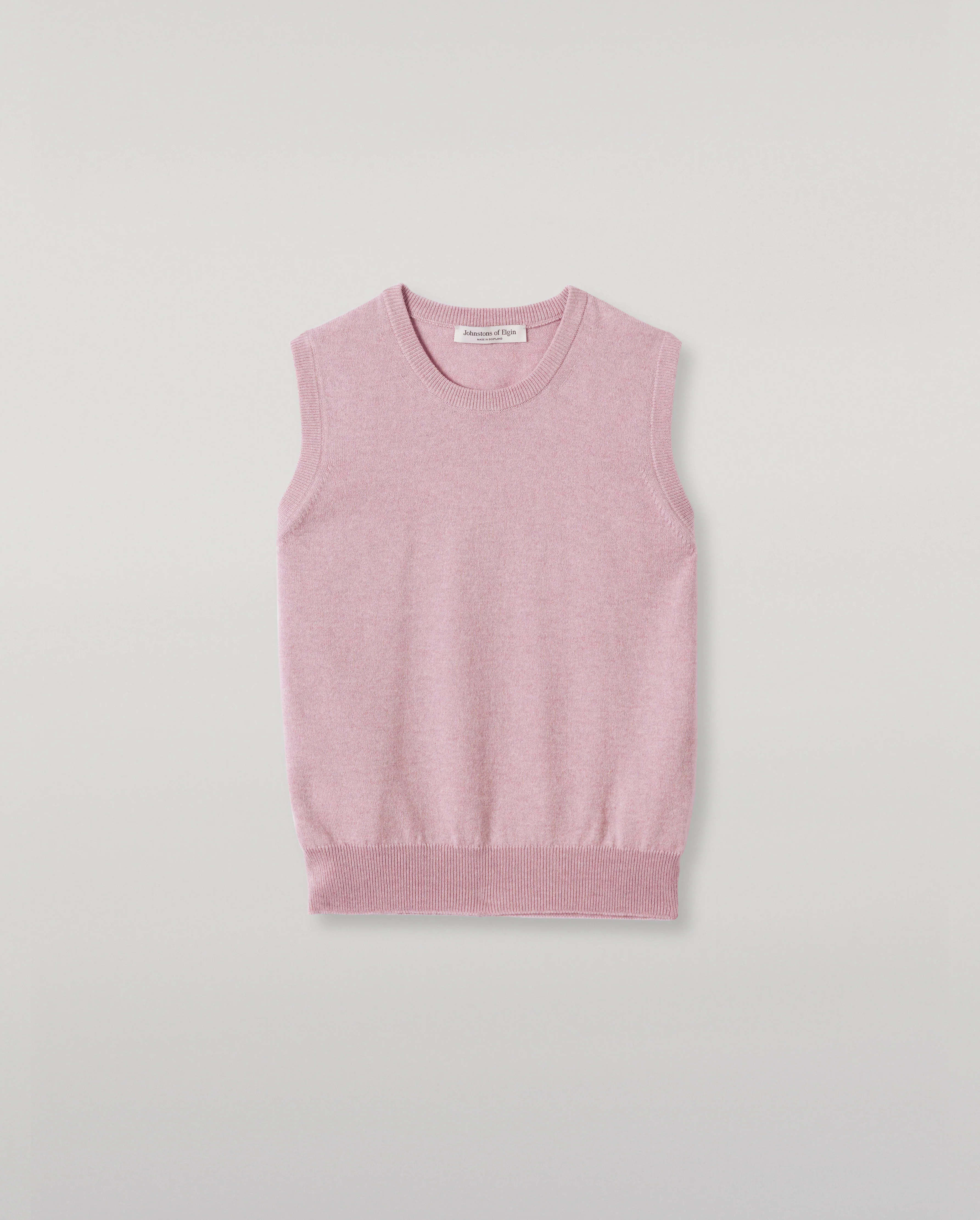 Iris Light Pink Classic Cashmere Tank - Image 2