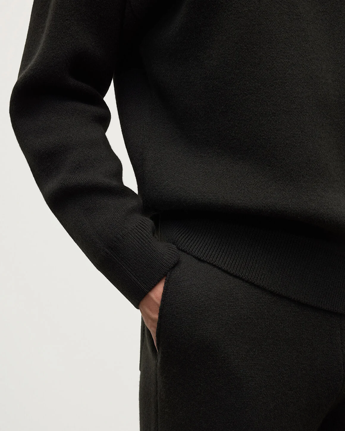 Double Faced Dark Grey Tapered Joggers - Image 5