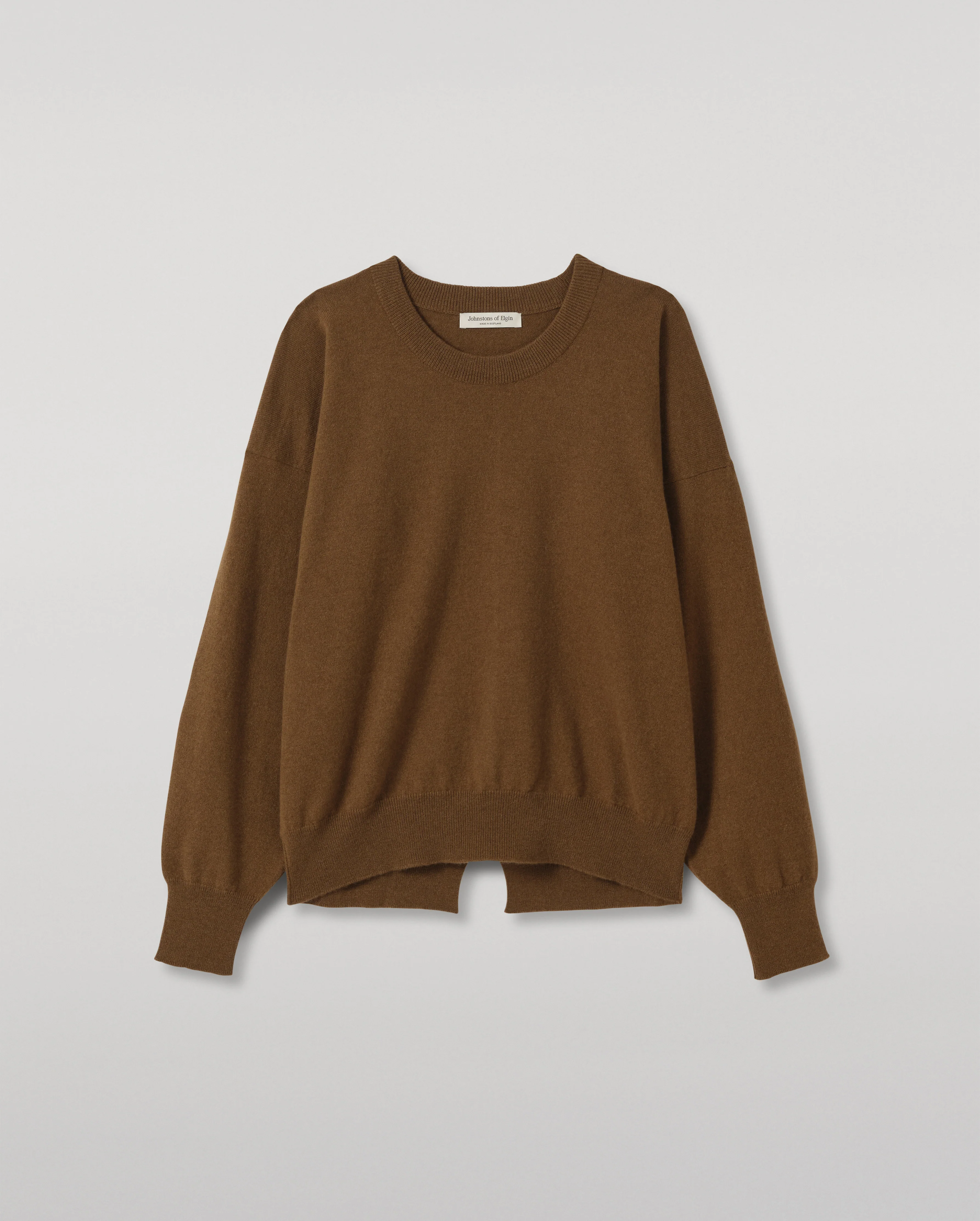 Jessie Back Split Green Cashmere Jumper - Image 3
