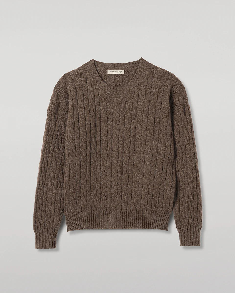 Kylesku Brown Cashmere Jumper - Image 2
