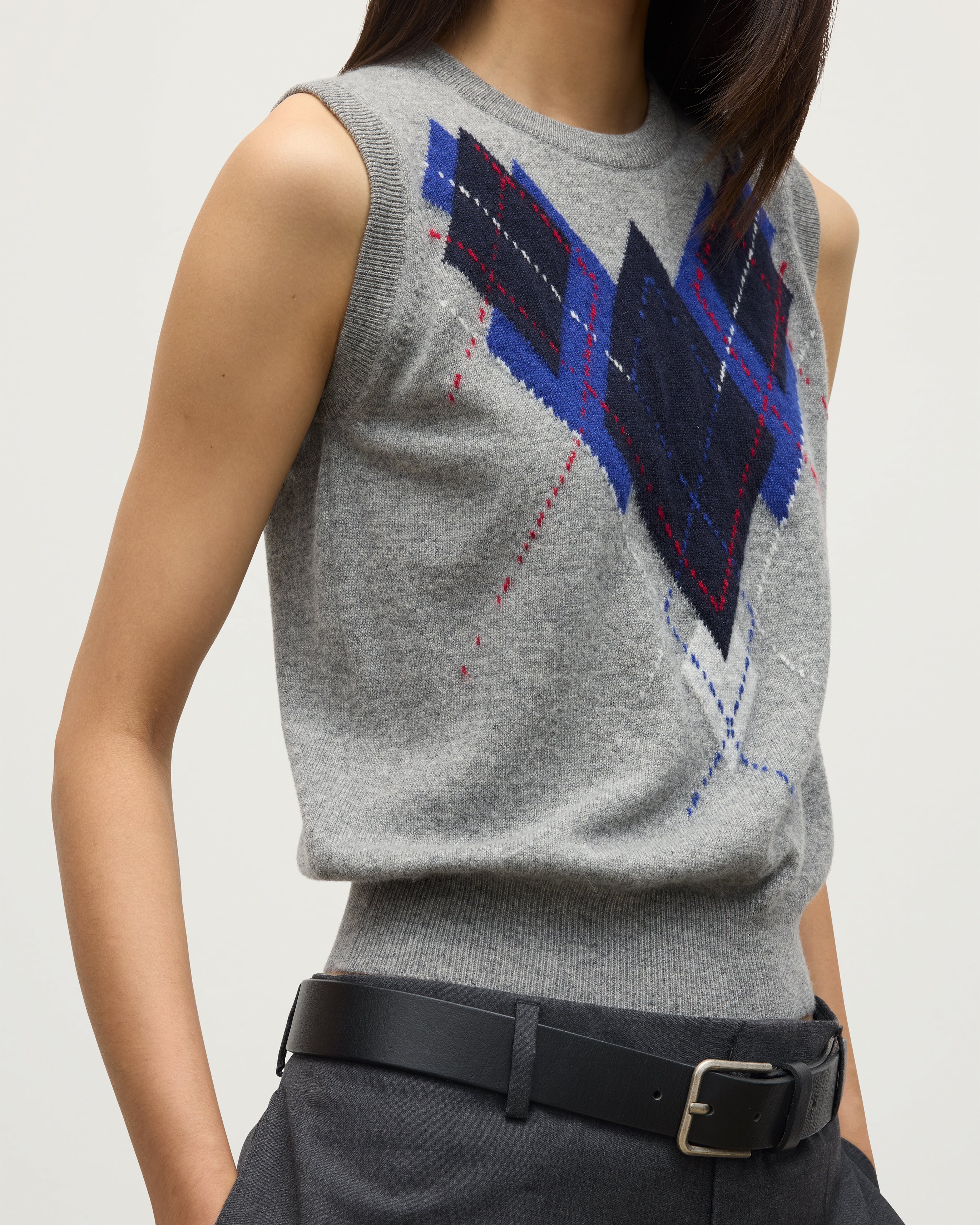 Le Jabots Grey Cashmere Tank - Image 6