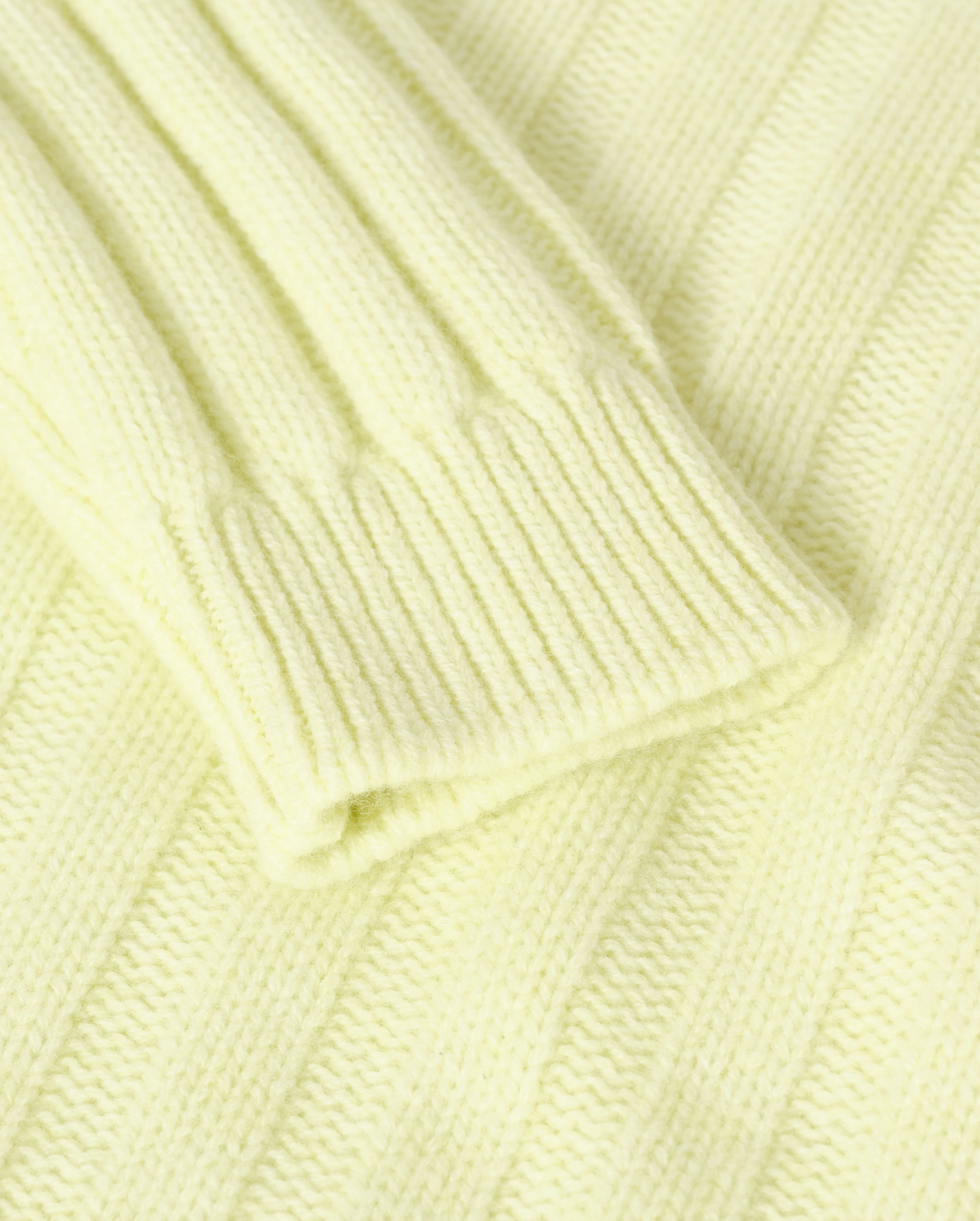 Lecht Yellow Cashmere Crew Jumper - Image 7