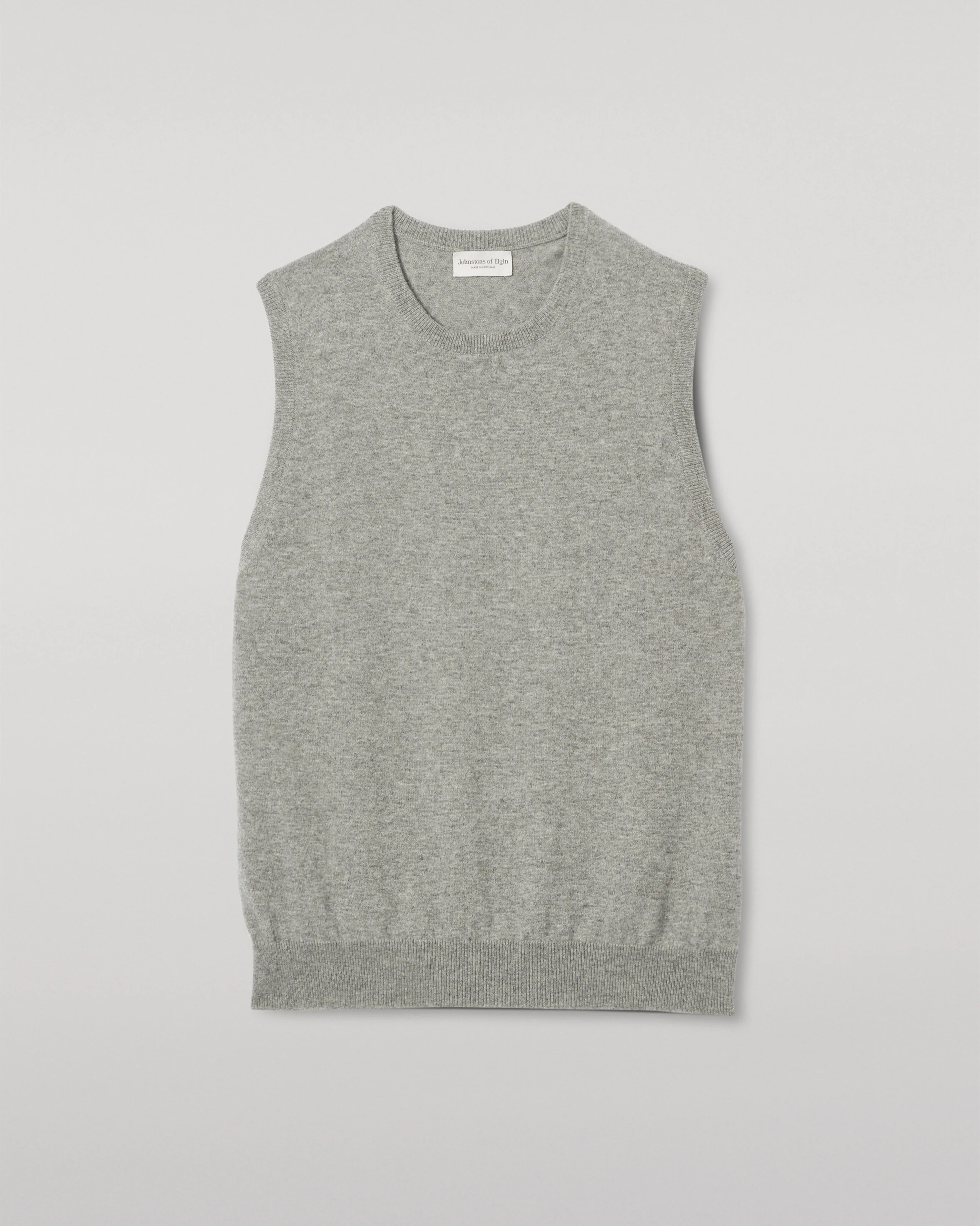 Lennox Grey Cashmere Sleeveless Tank - Image 2