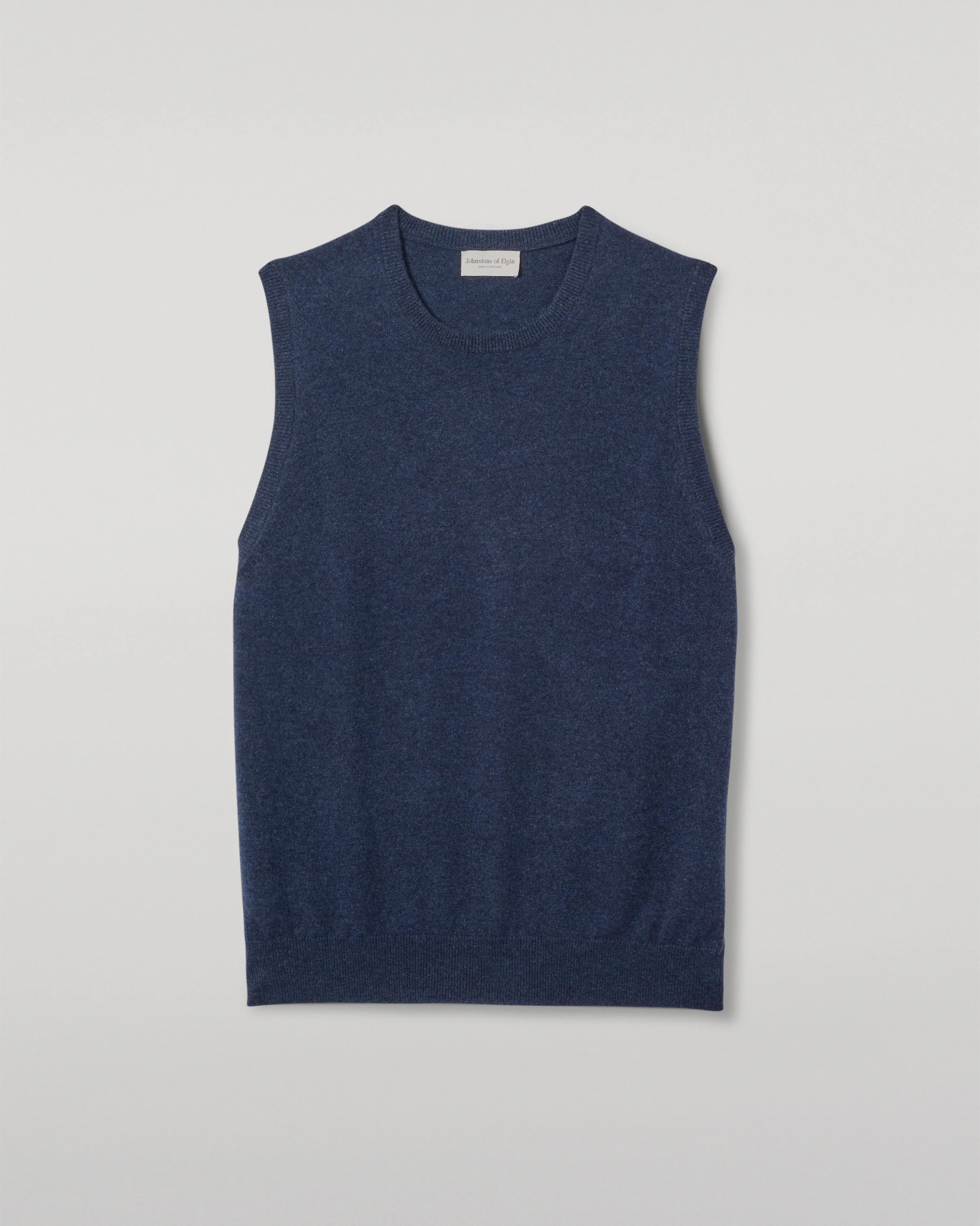 Lennox Navy Cashmere Sleeveless Tank - Image 2